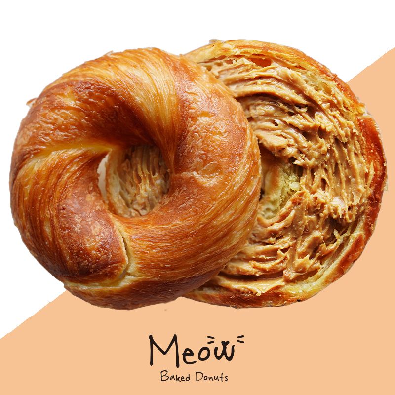 【MEOW】喵圈圈烤甜甜圈-花生脆粒夾心甜甜圈 丹麥甜甜圈