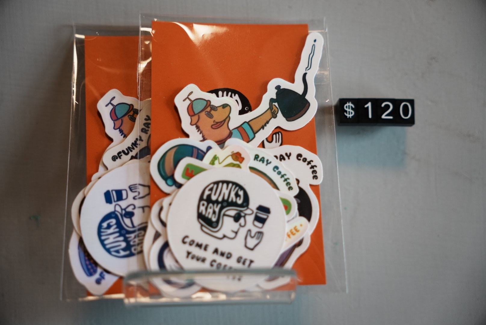 系列6款雷射貼紙