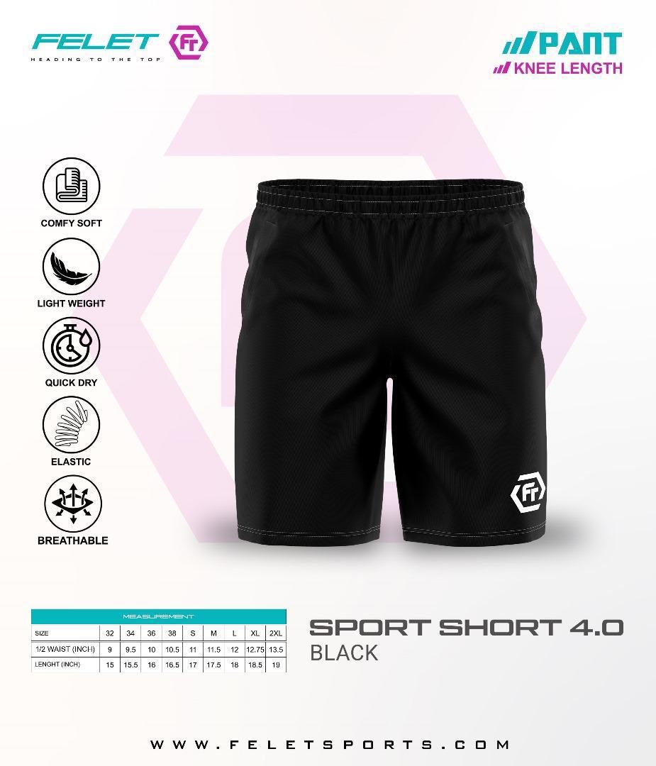FELET 最新推出國際選手同款羽球短褲SPORT SHORT 4.0