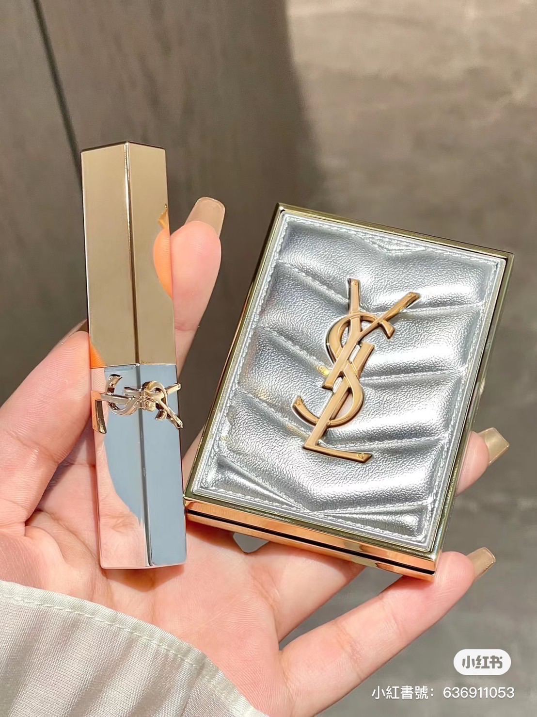 YSL 情人節限定   奢金燦銀版四色眼影盤