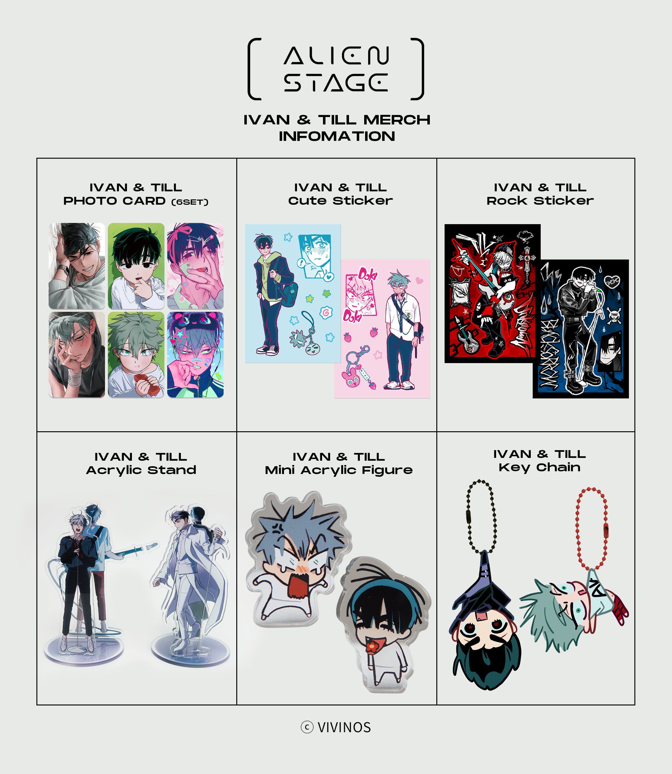 《ALIEN STAGE》 IVAN＆TILL MOFUN B站 官方商品【下單時請加購包材手續費（小）】