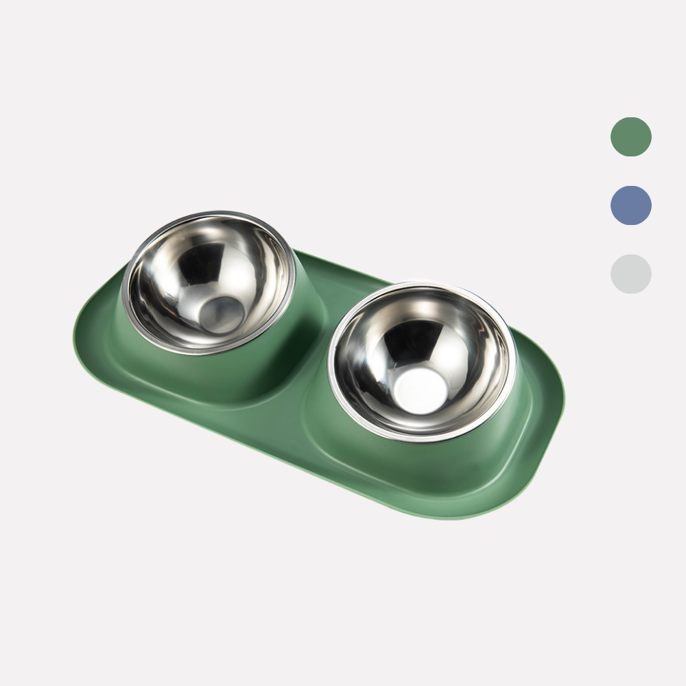 「阿明先森」不鏽鋼寵物碗（雙碗）