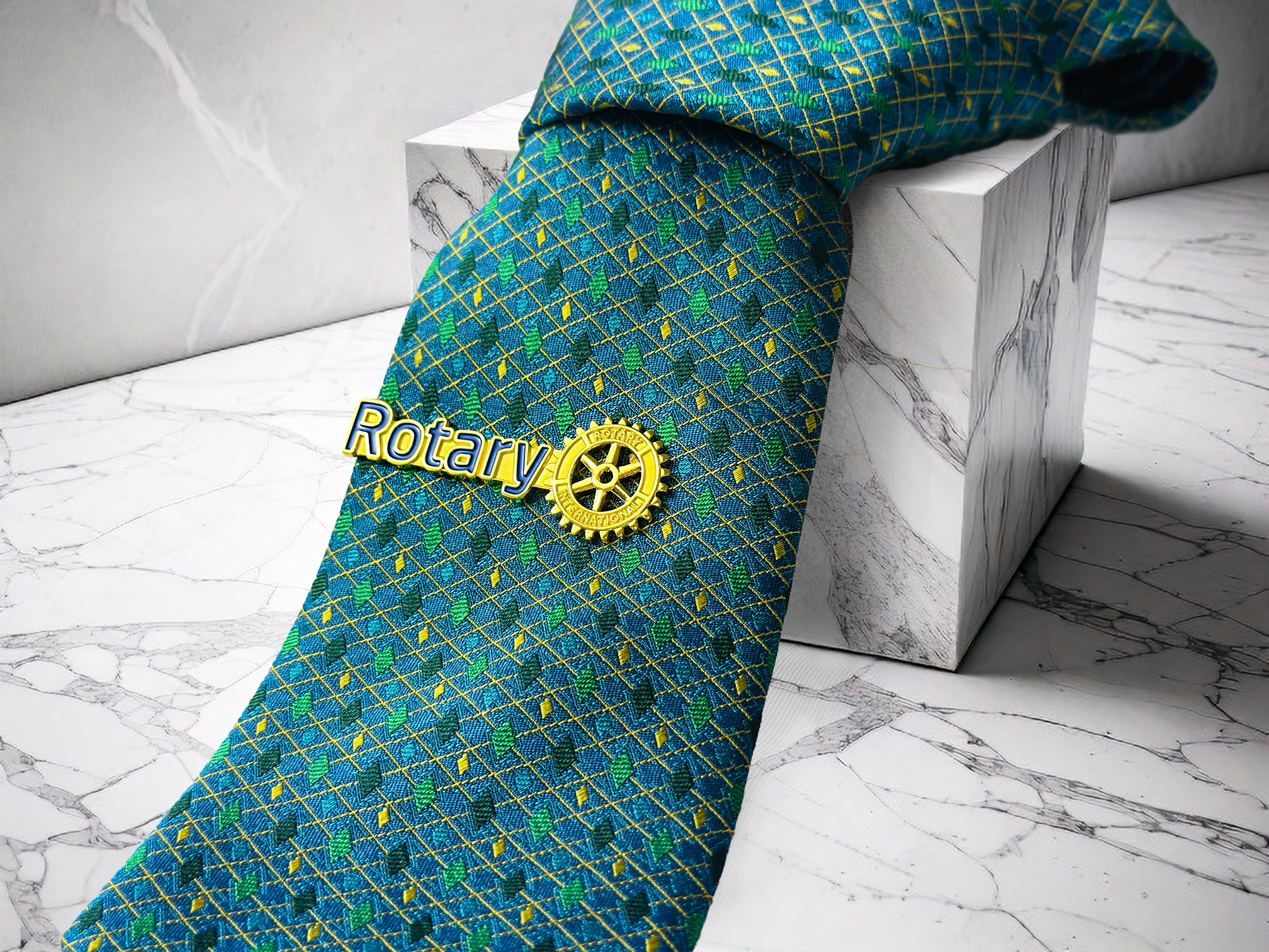 扶輪領夾、袖扣