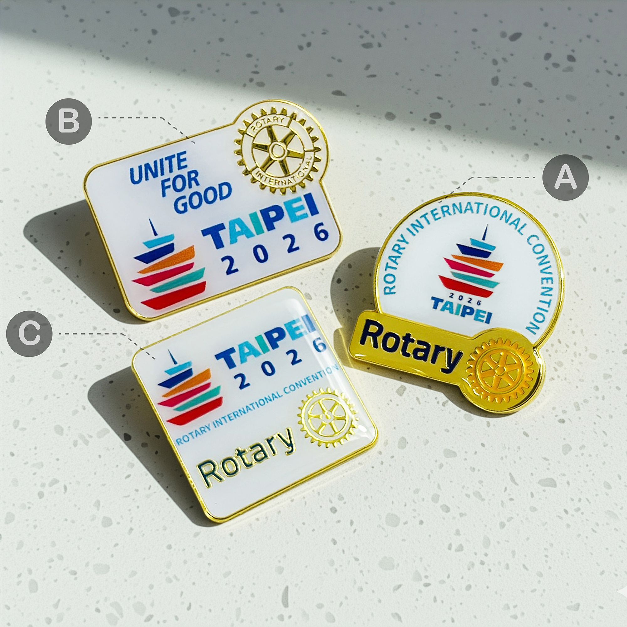 2026台北國際年會-徽章（共3款）