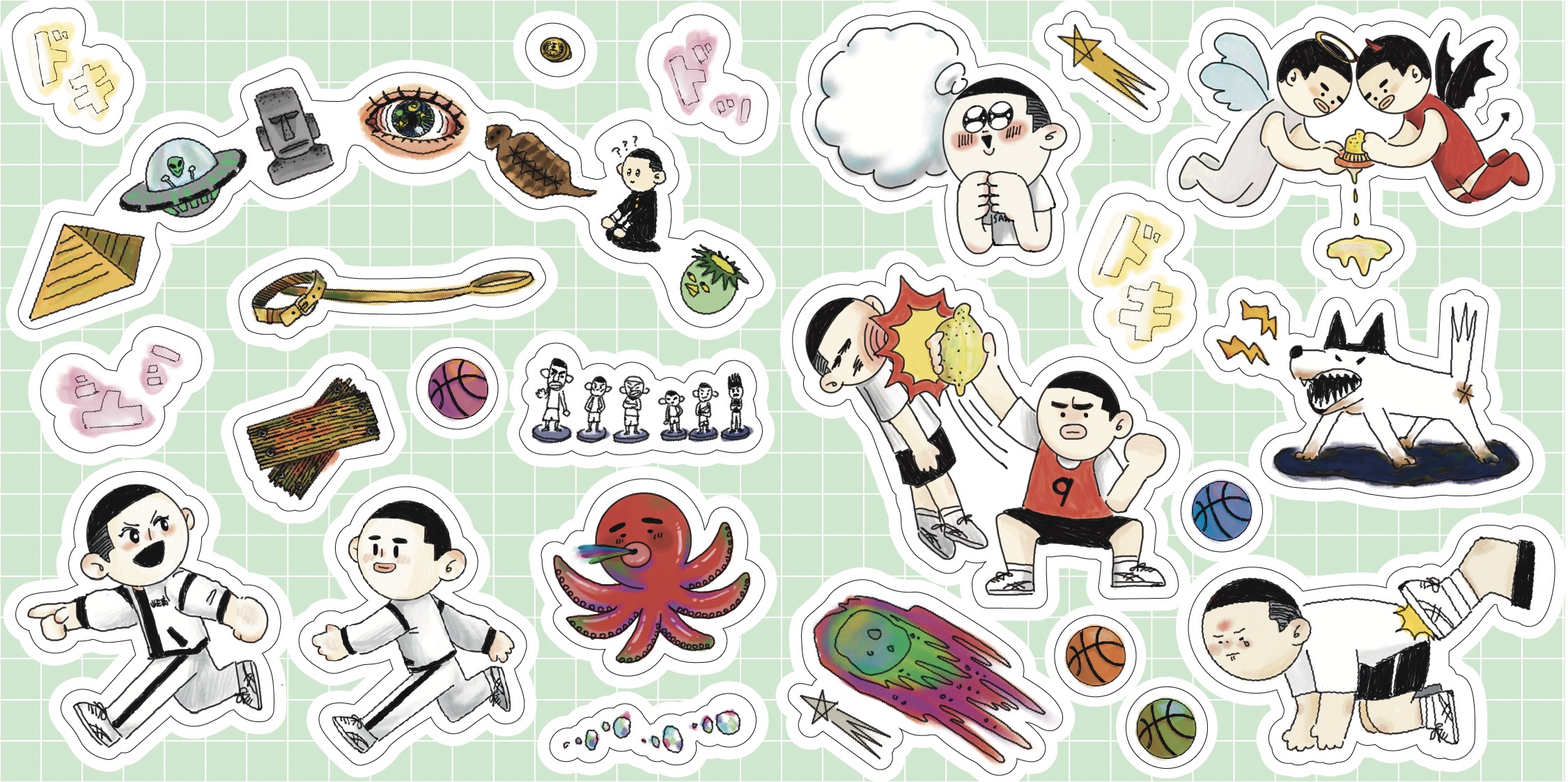 SD同人創作【澤深】9x4純情少年愛 貼紙