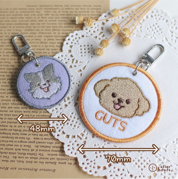 【狗狗款 Dogs】客製化電繡寵物名牌 /刺繡寵物名牌