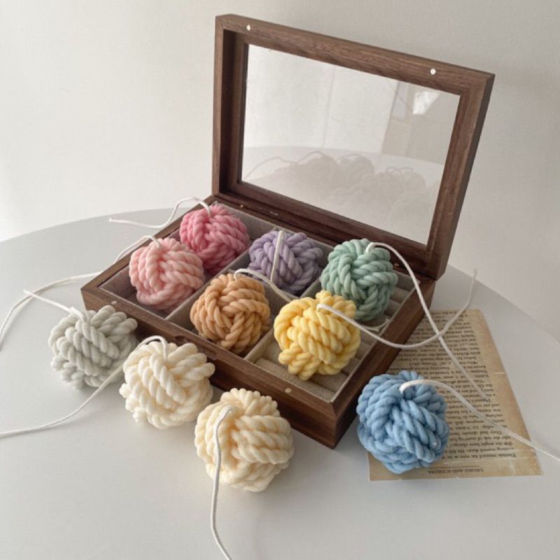 | 𝘋𝘢𝘪𝘭𝘺 𝘑𝘰𝘺 | 🧶毛線球蠟燭