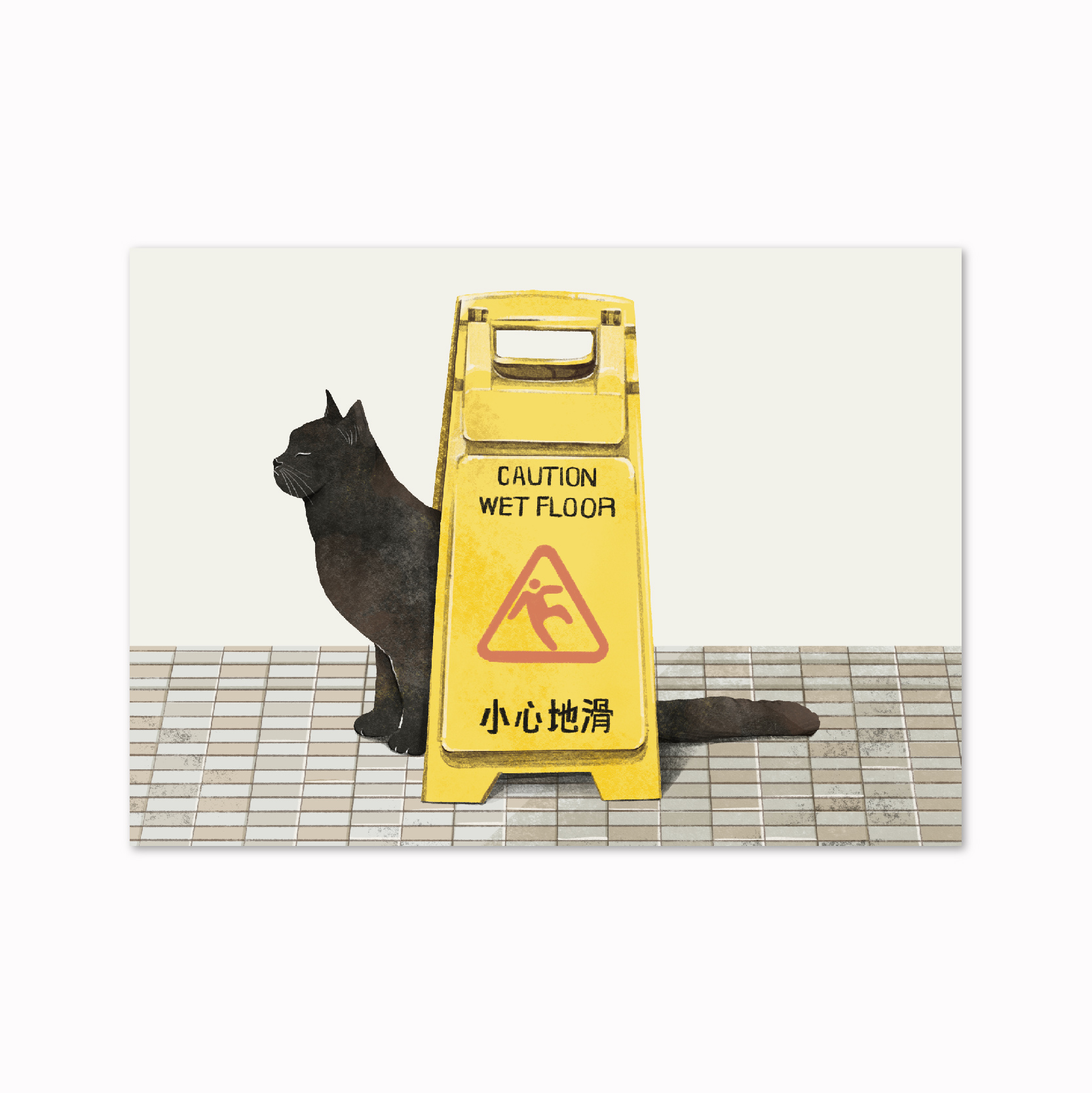 黑貓 postcard