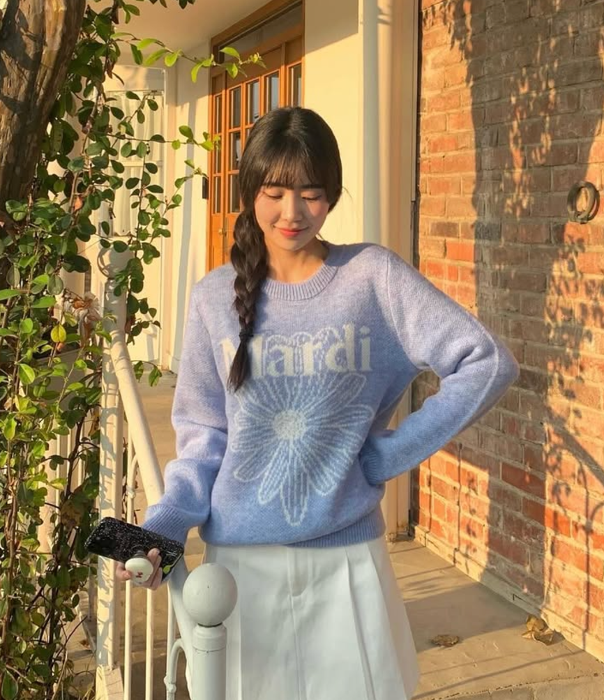 Mardi [ACTIF] MOHAIR BLENDED KNIT PULLOVER