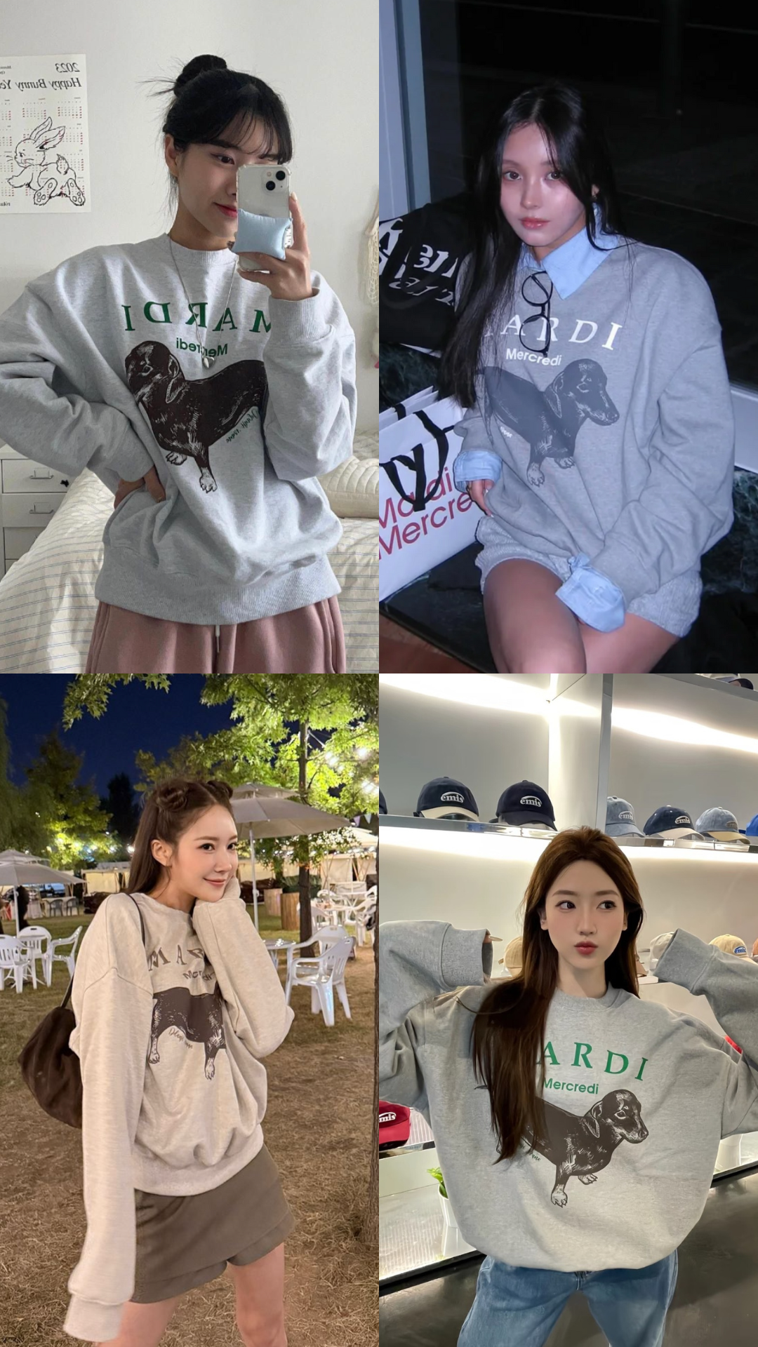 Mardi mercredi 一般版狗狗大學踢 SWEATSHIRT DDANJI_