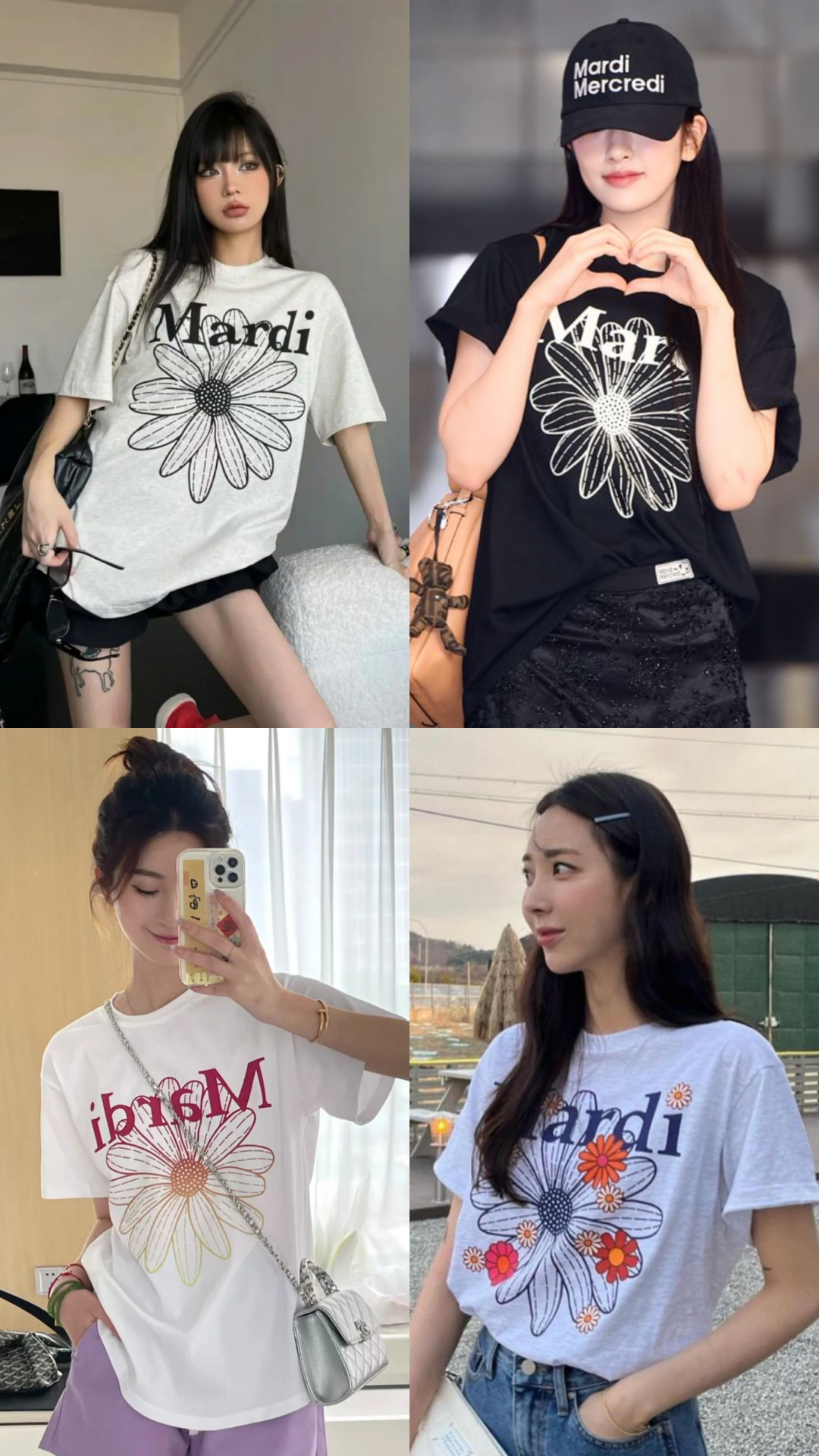 618年中慶 Mardi mercredi 經典款短袖 TSHIRT FLOWERMARDI