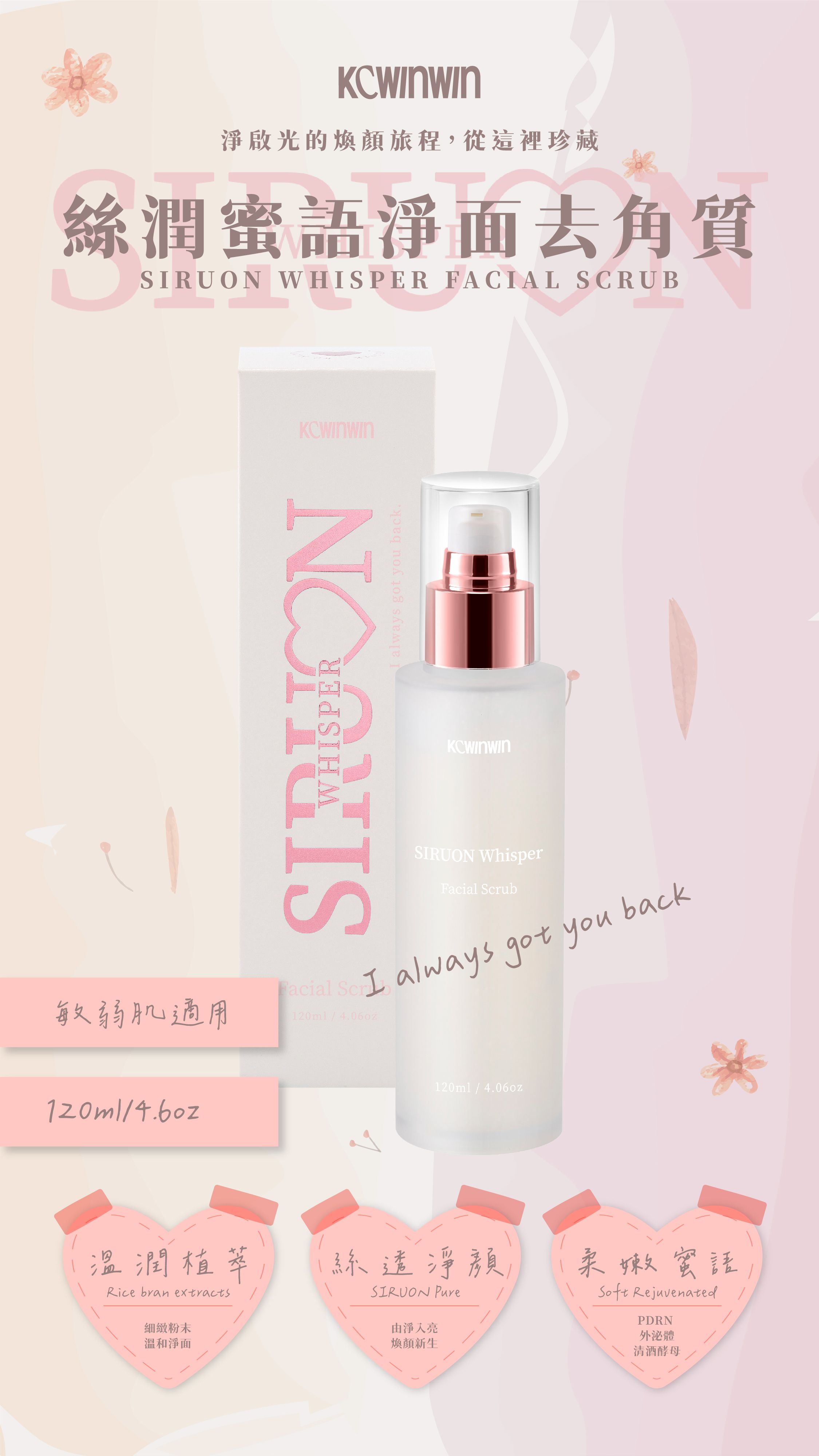 K.C WIN-WIN 絲潤蜜語淨面去角質