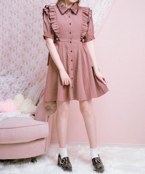 Rojita ♥ 藕粉色連衣裙 （穿1）