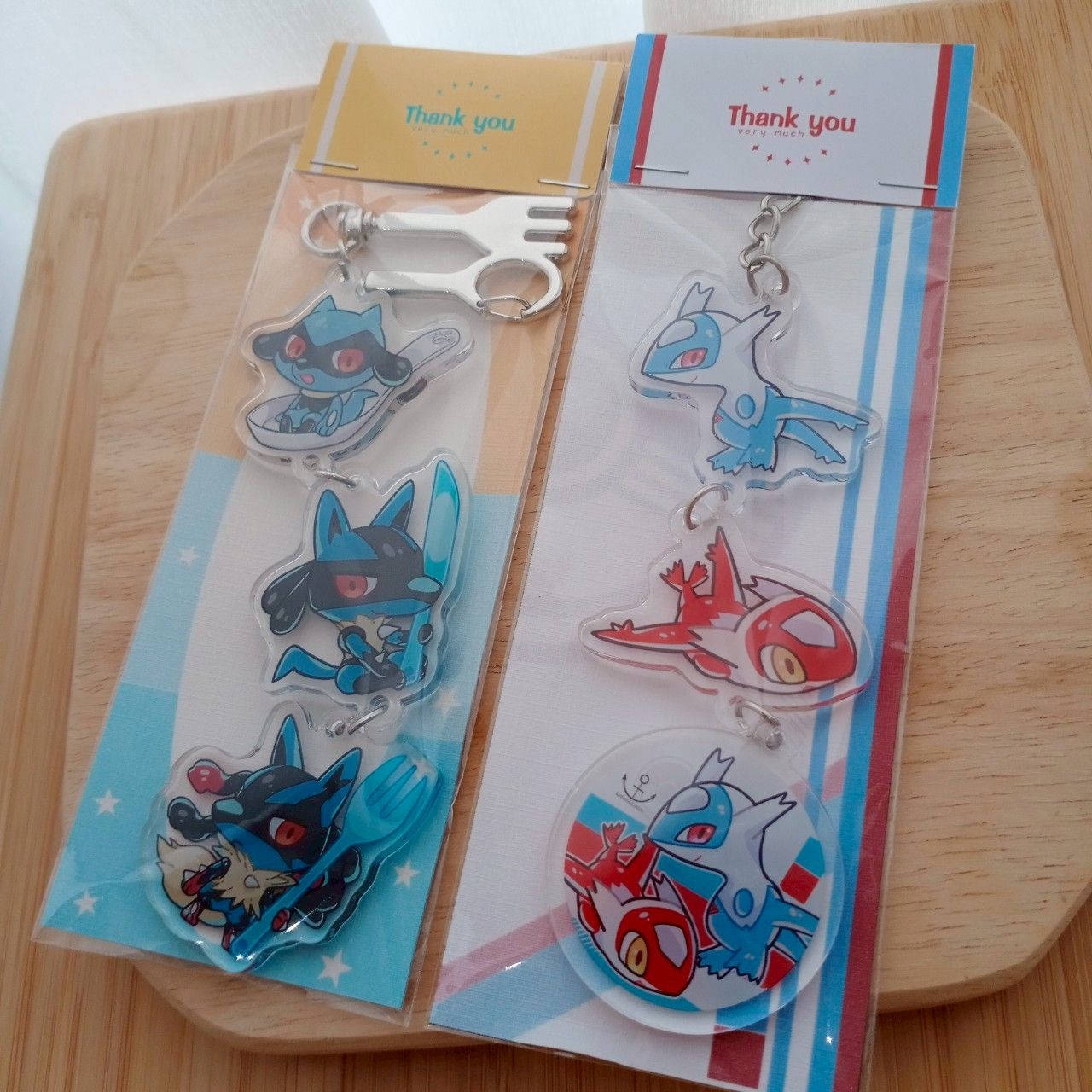 【新品/現貨】路卡利歐飯友壓克力串聯吊飾＆拉帝兄妹壓克力串聯吊飾