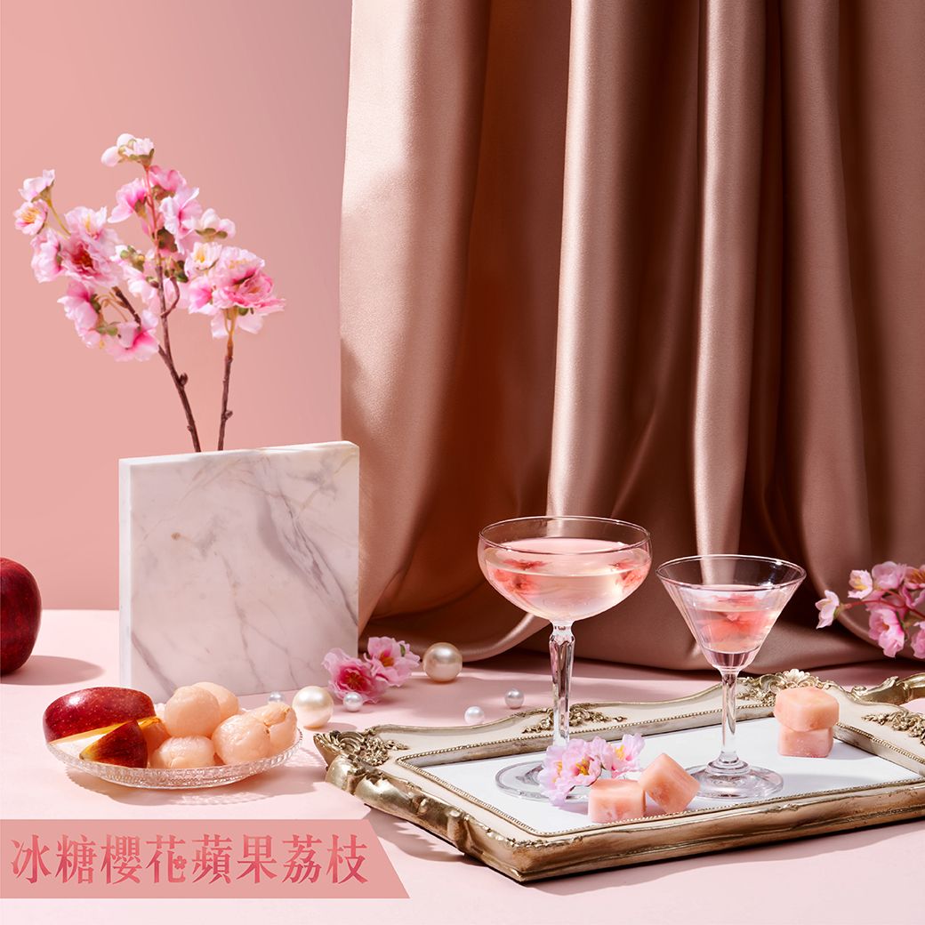 【蜜思朵】冰糖櫻花蘋果荔枝 （17gx12入/罐） 果乾水 水果茶 花果茶 糖磚 茶磚 黑糖磚 蘋果茶 荔枝飲 蜜漬櫻花