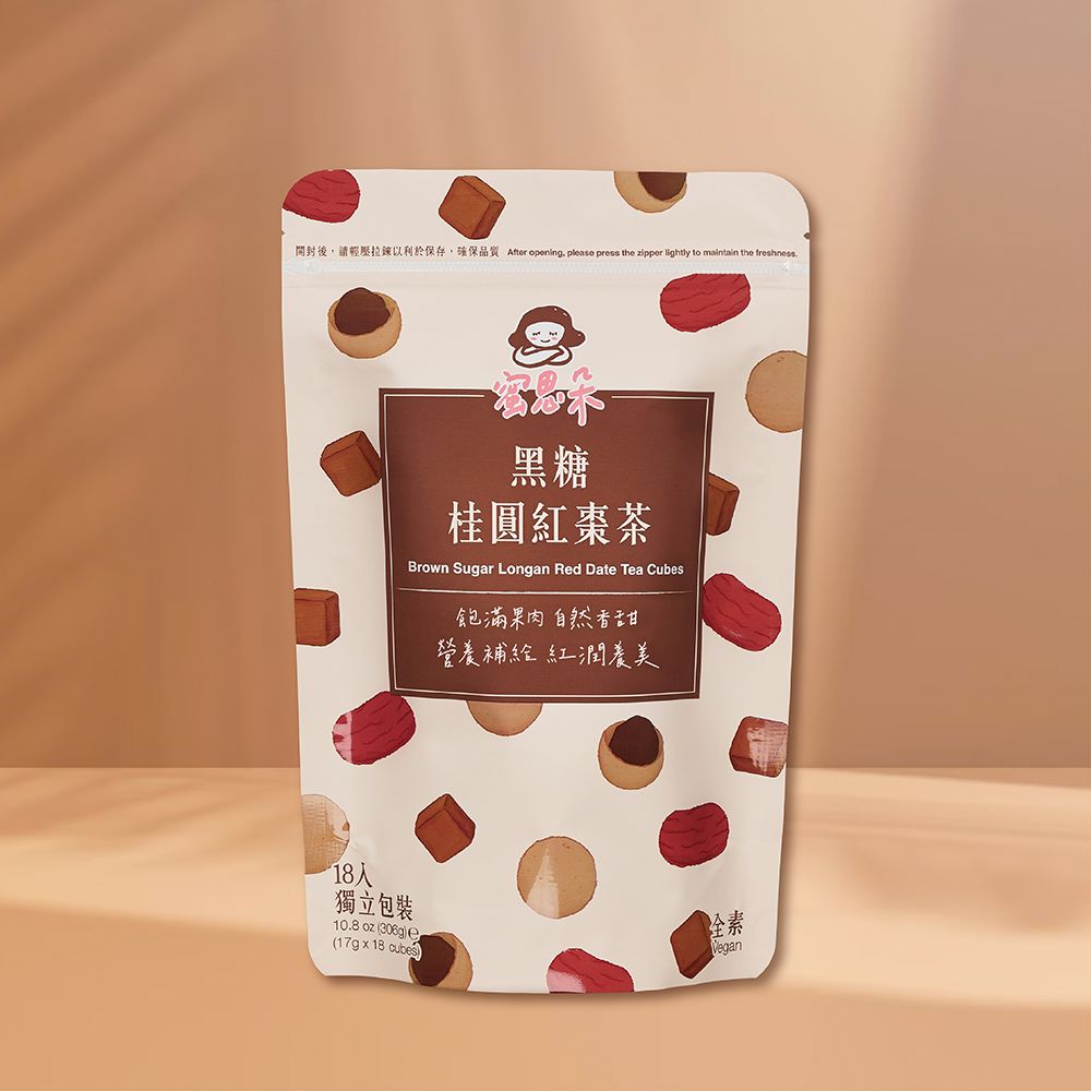 【蜜思朵】黑糖桂圓紅棗茶 （17gx18入/袋） 糖磚 茶磚 黑糖磚 黑糖茶磚 桂圓 紅棗 桂圓茶