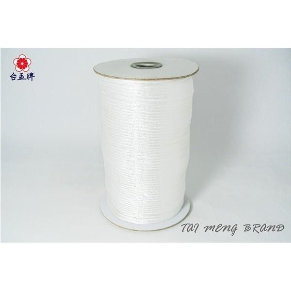 台孟牌 中國結 白色 台灣製造 韓國絲 6號 5號 4號 3號 編織繩 串珠 繩結 冰絲流蘇線 尼龍繩 保平安 中國結繩