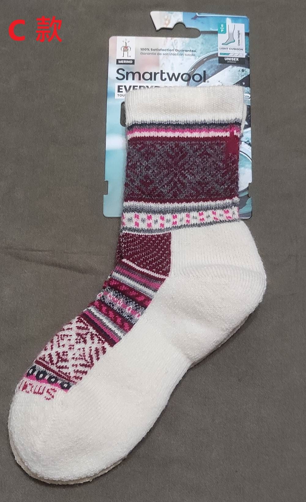Smartwool Everyday 美麗諾羊毛襪 C 款 （ 70% 美麗諾羊毛含量 ）
