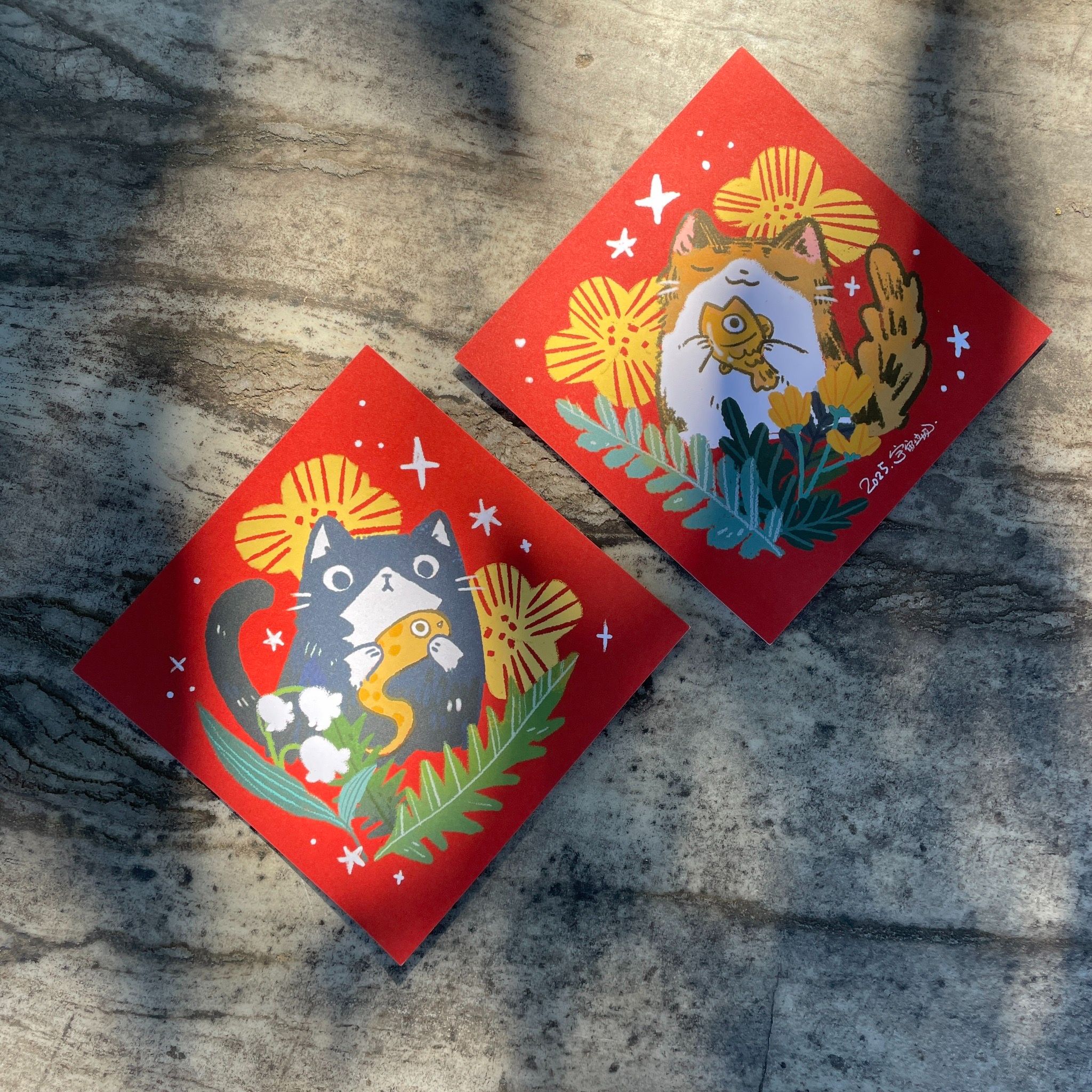 宇宙垃圾新年春聯斗方2入組