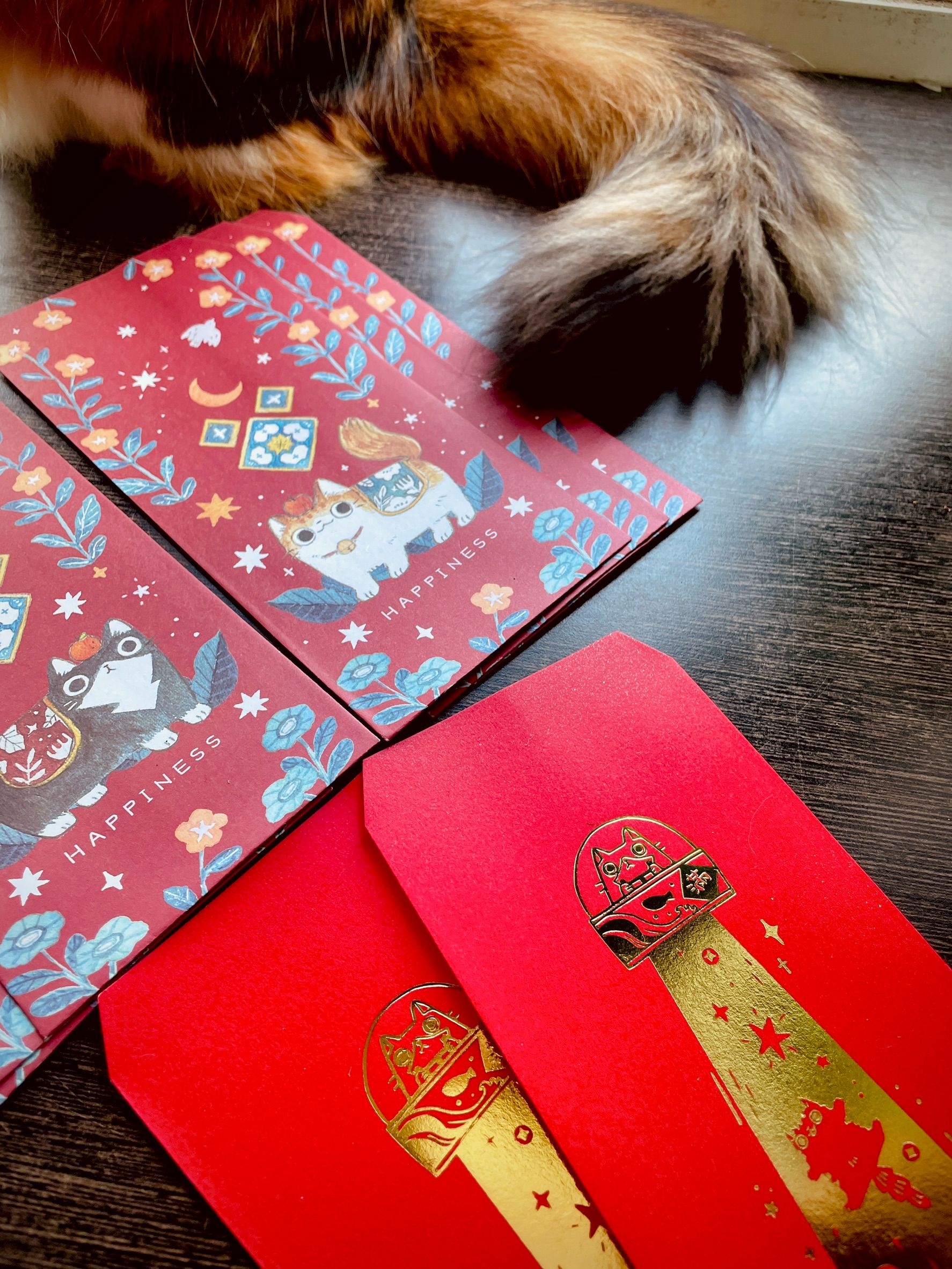 [新品]貓咪紅包袋8入組