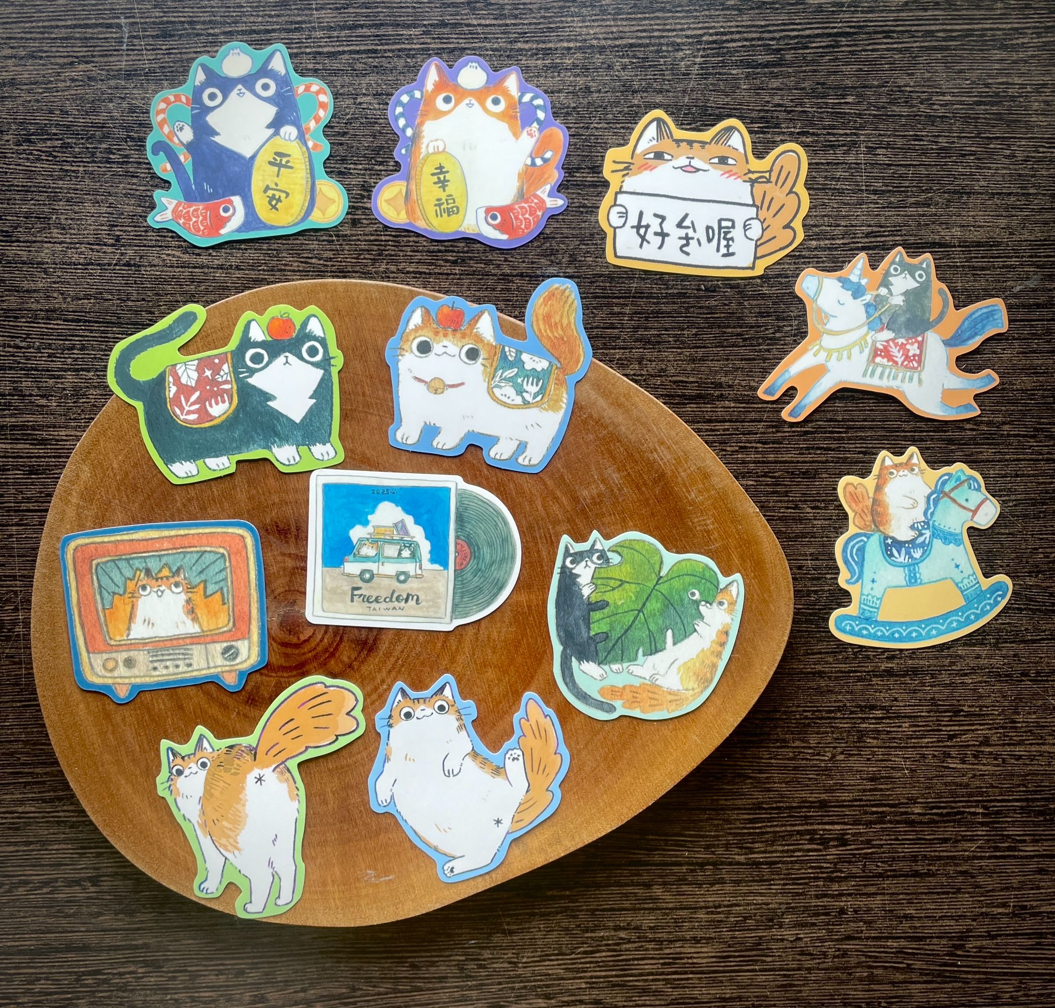 貓貓防水貼紙