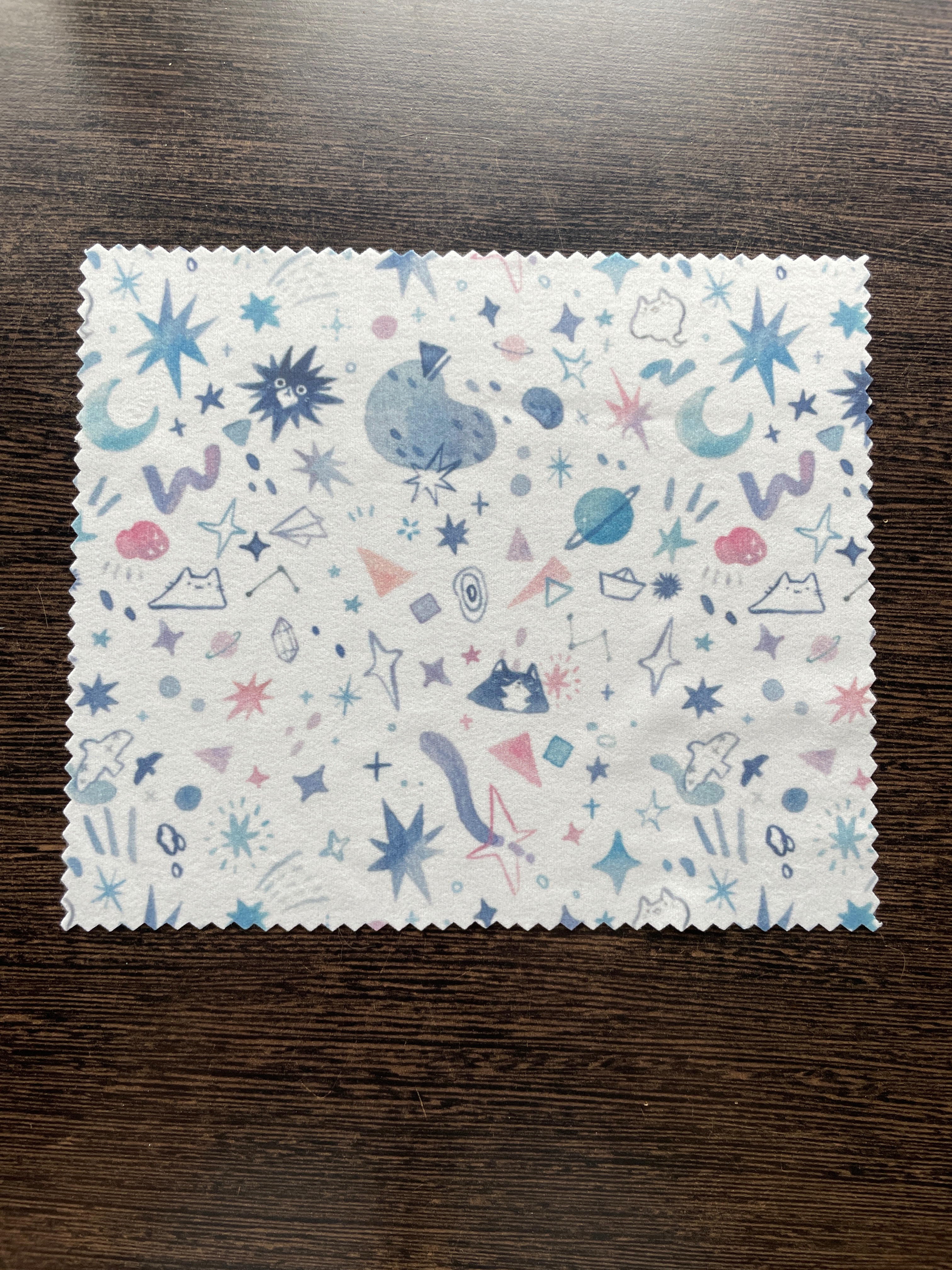 插畫印花眼鏡螢幕擦拭布