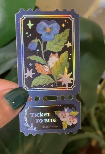 票根燙銀貼紙
