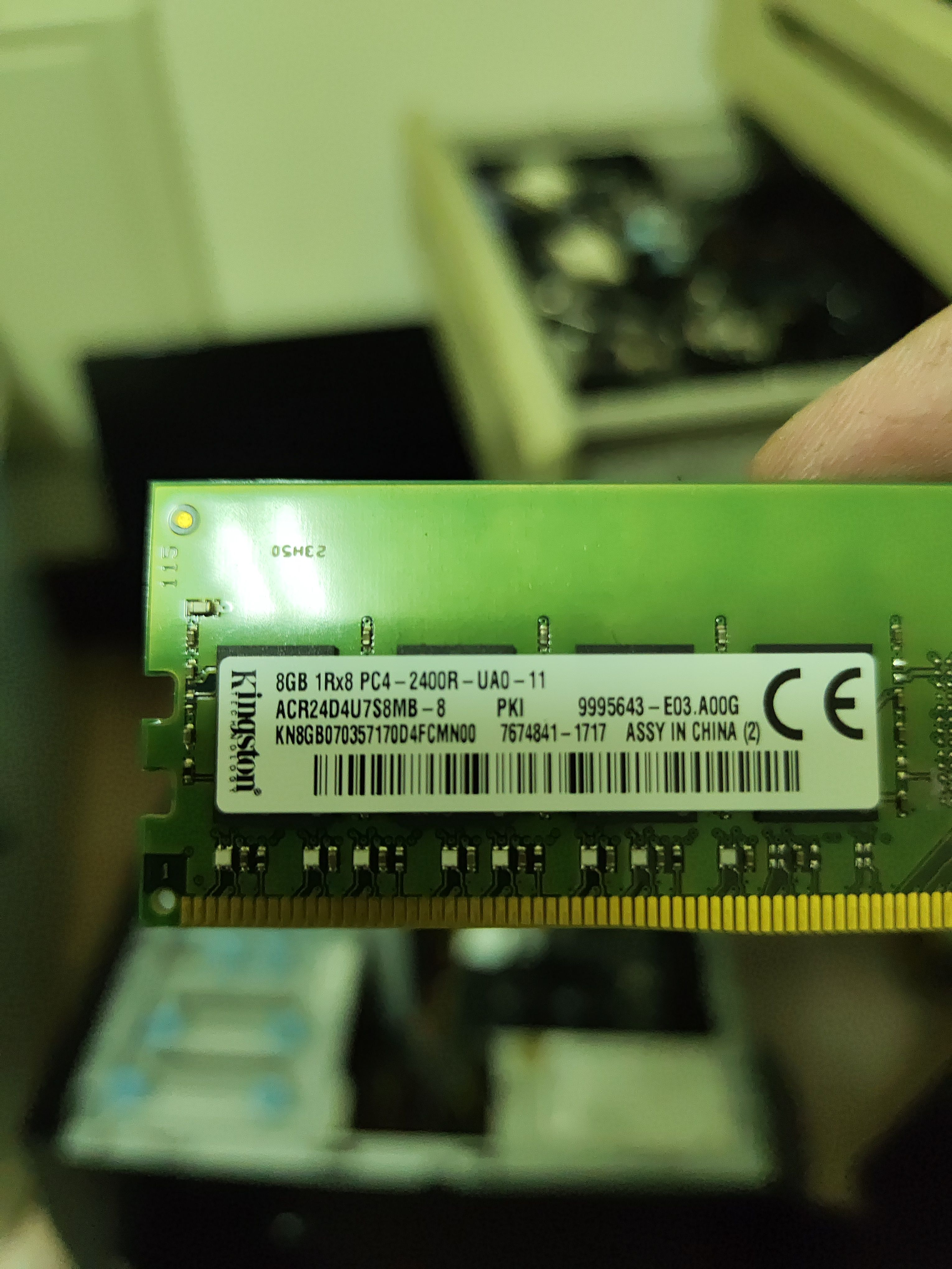金士頓 DDR4 8g