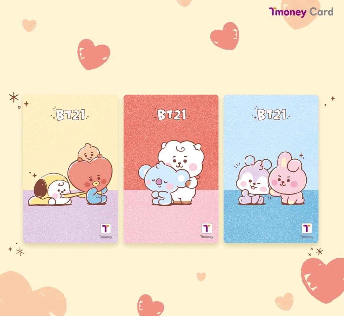BT21 T-money 韓國交通卡