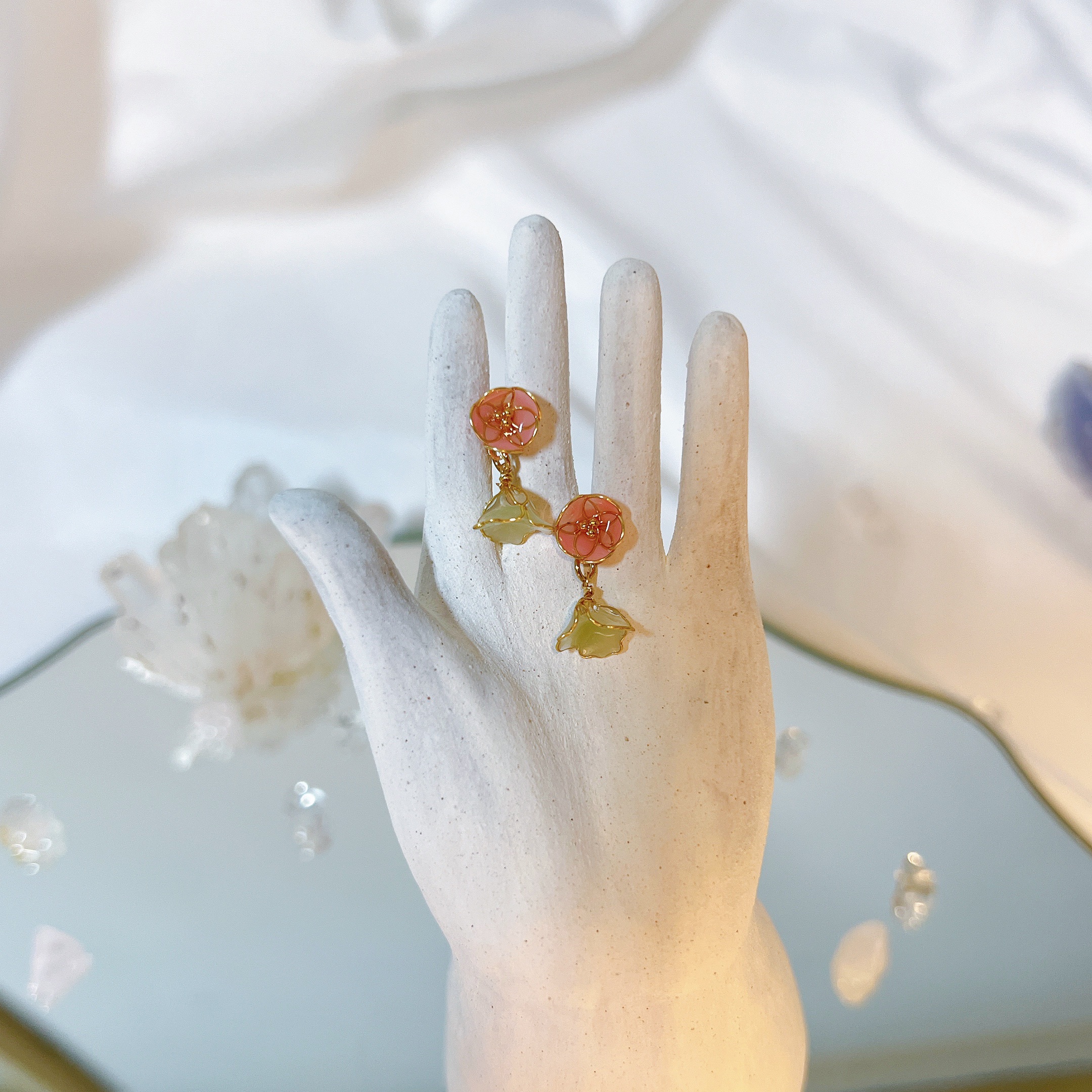 梅子裙 櫻花粉+綠裙