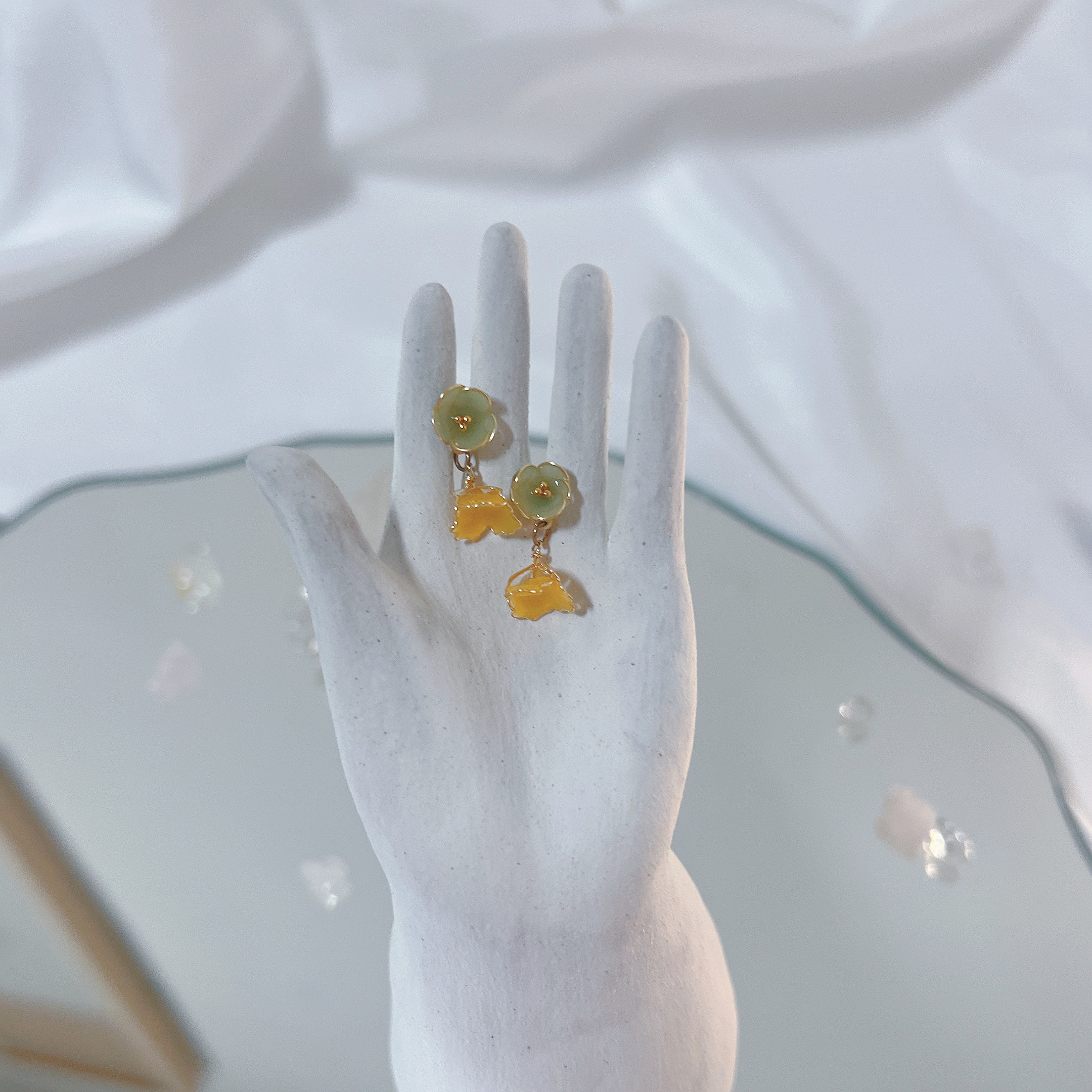 梅子裙 灰綠➕薑黃