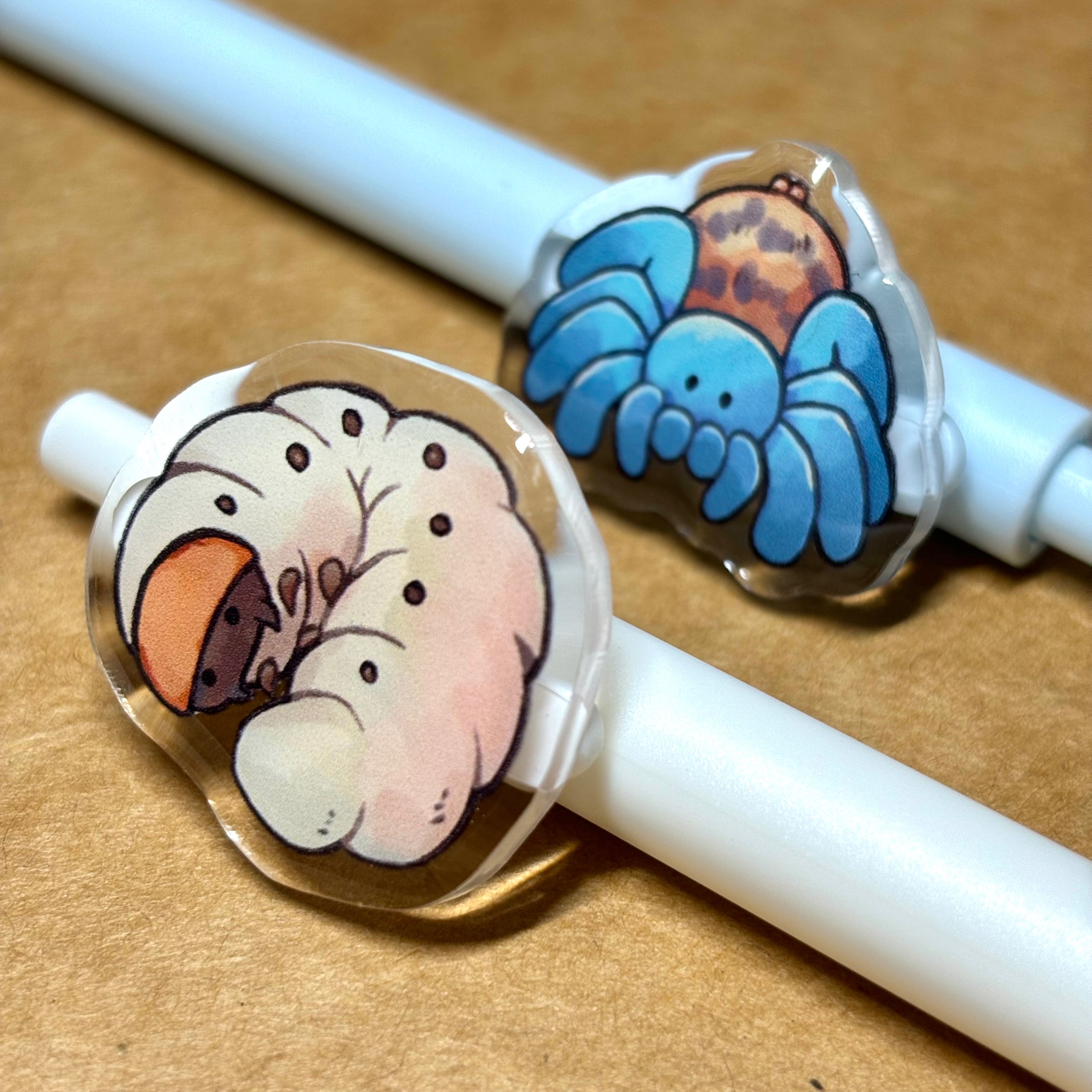 蜘蛛＆雞母蟲 原子筆 黑筆 原創設計 文創筆