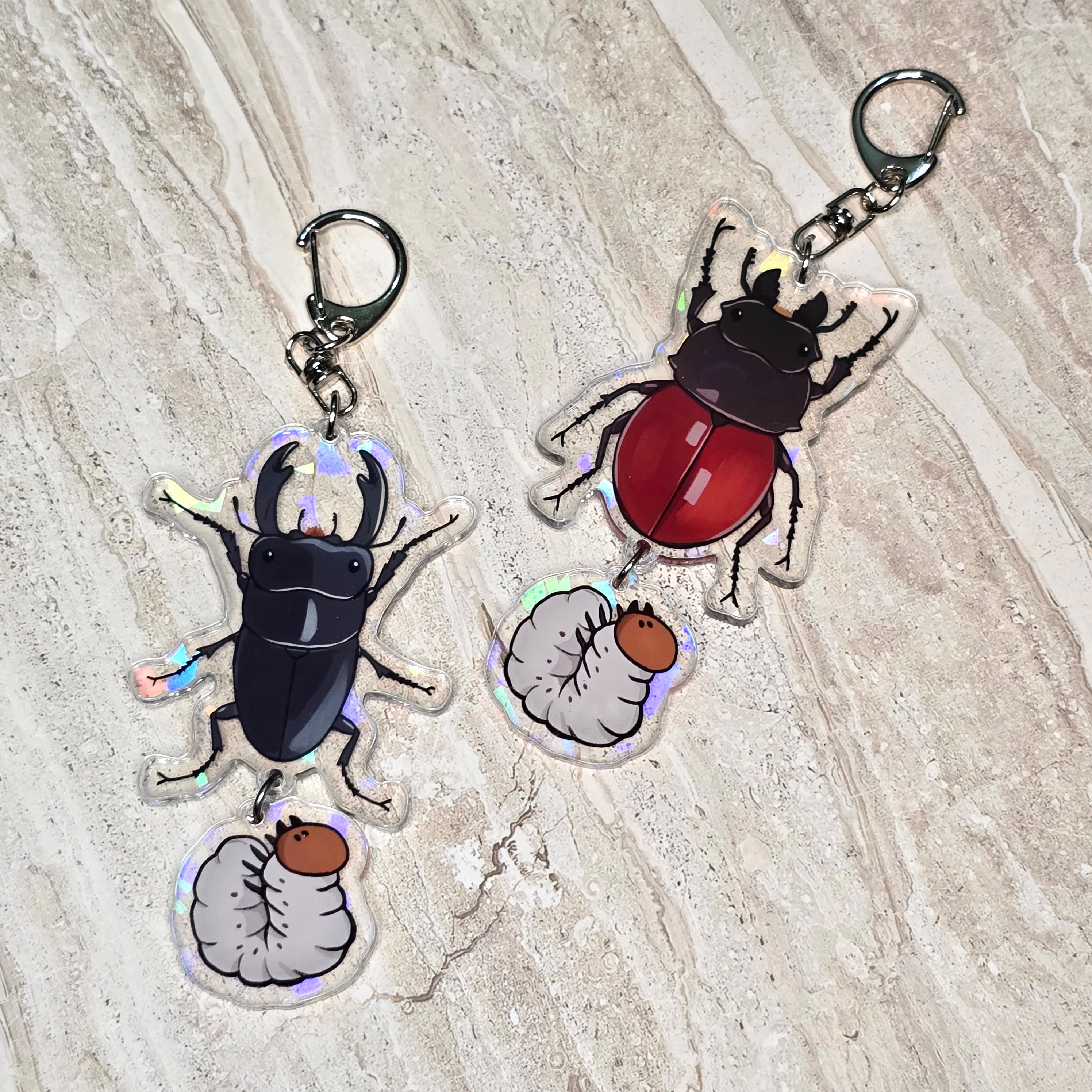 帥氣鍬形蟲串串吊飾✨長角大鍬＆紅圓翅＆金門姬兜