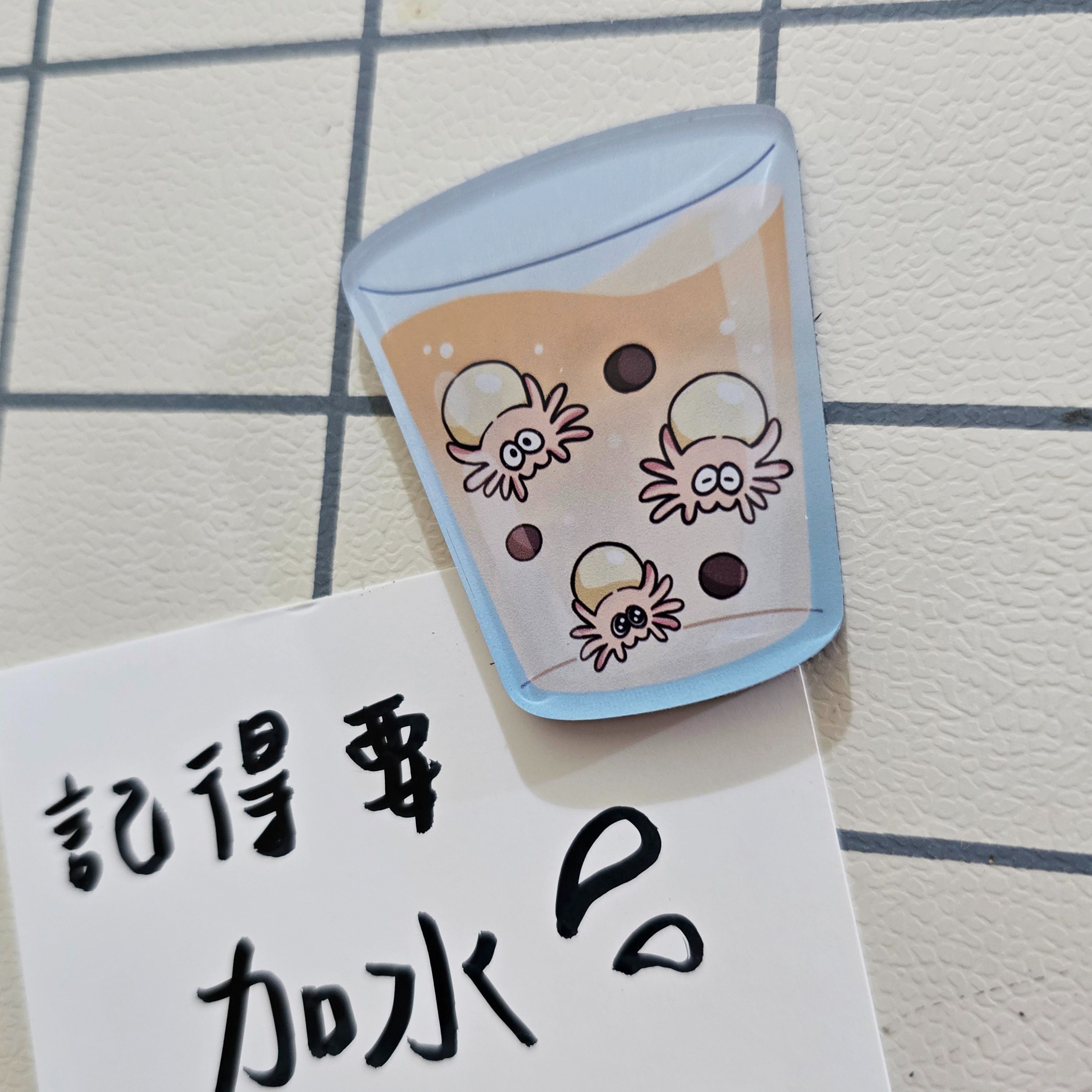 蜘蛛冰箱貼✨珍蛛奶茶 磁鐵