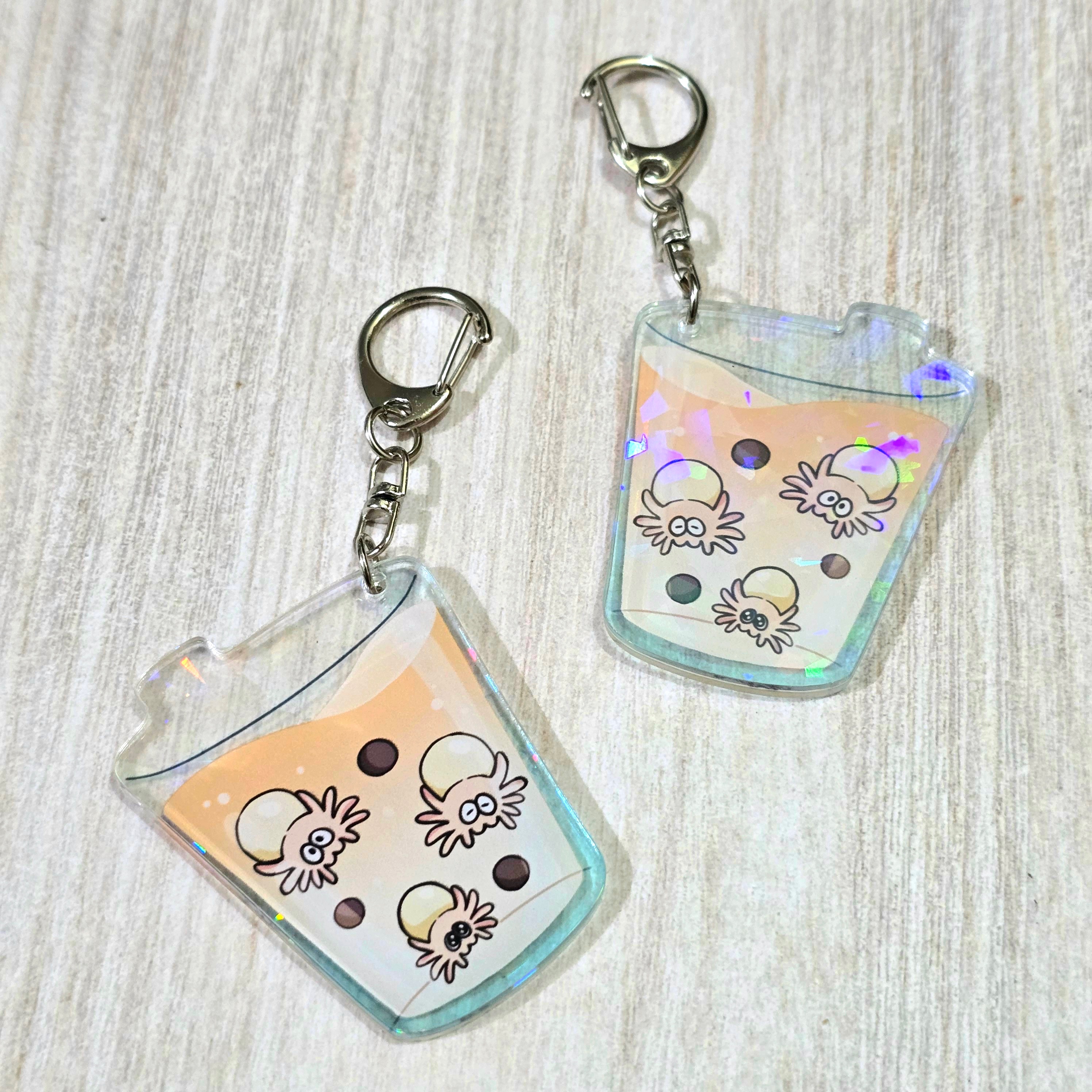 珍「蛛」奶茶吊飾✨