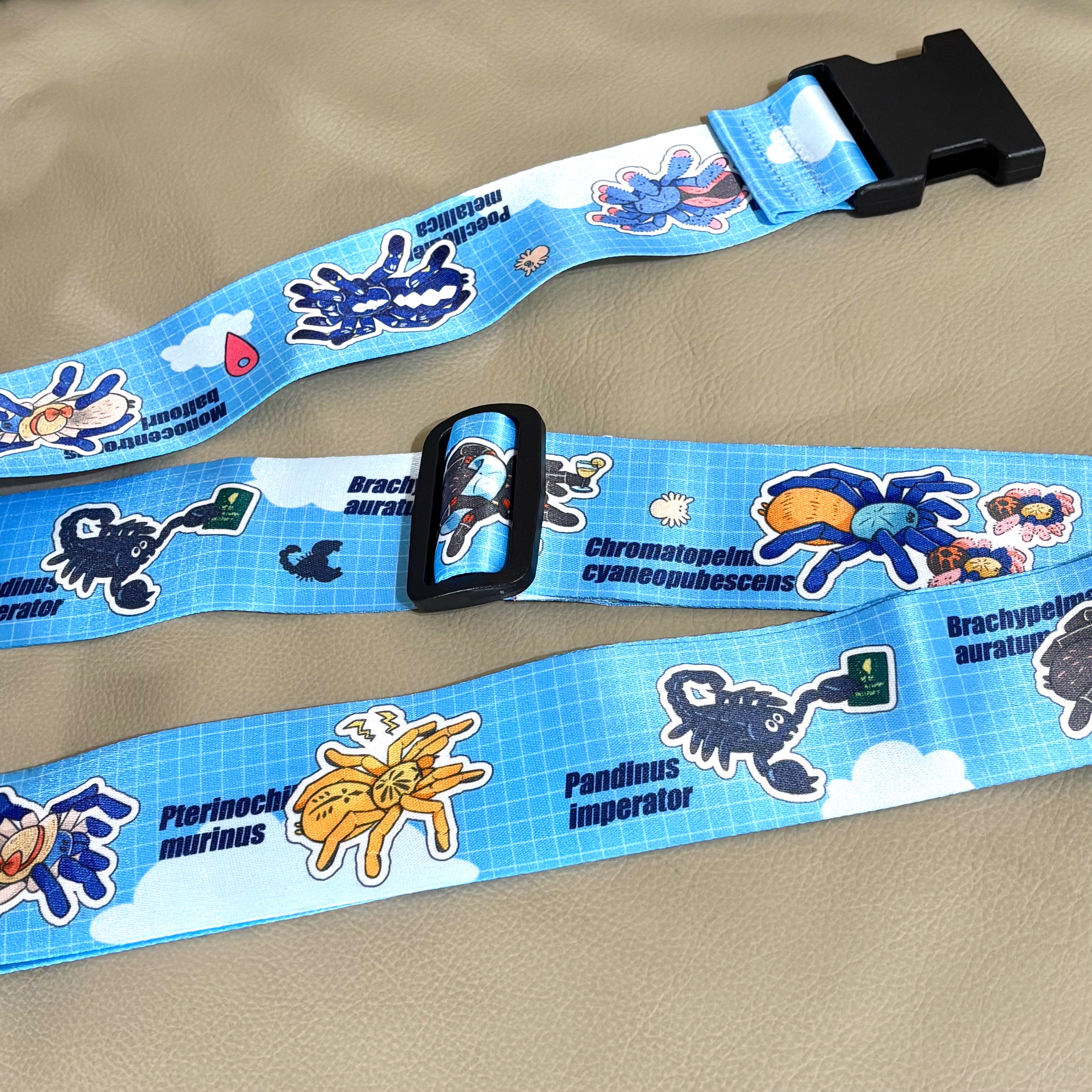 蜘蛛蠍子行李束帶🕷️🦂✈️5cm x 180cm