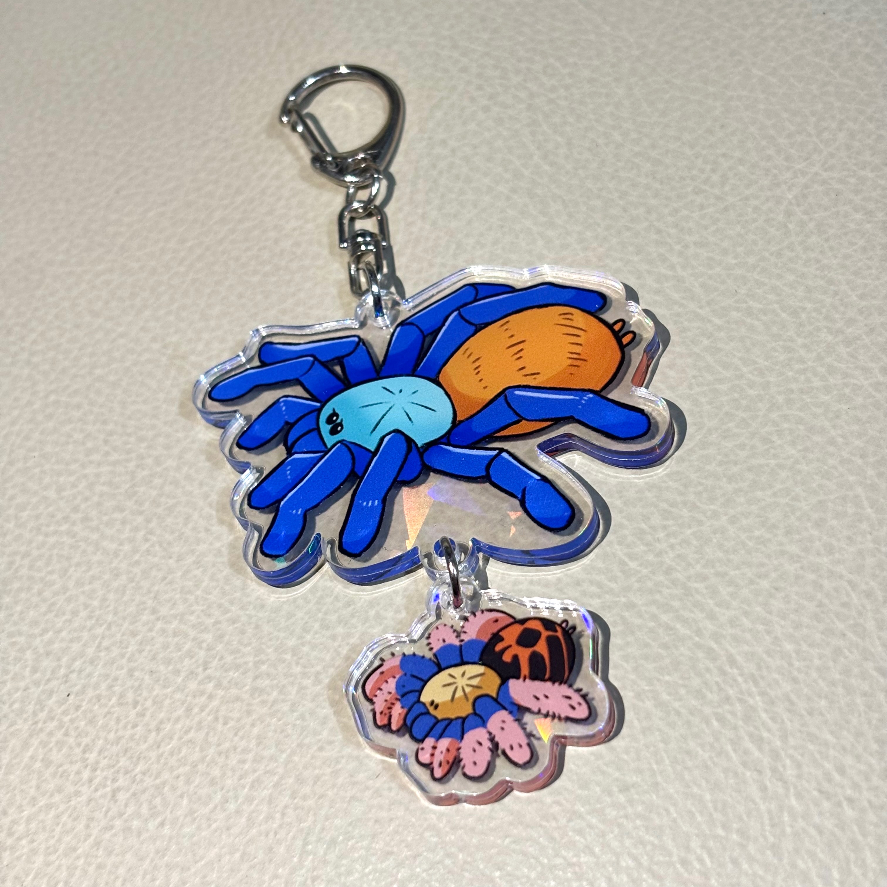 紅綠橙媽媽帶小孩吊飾💖