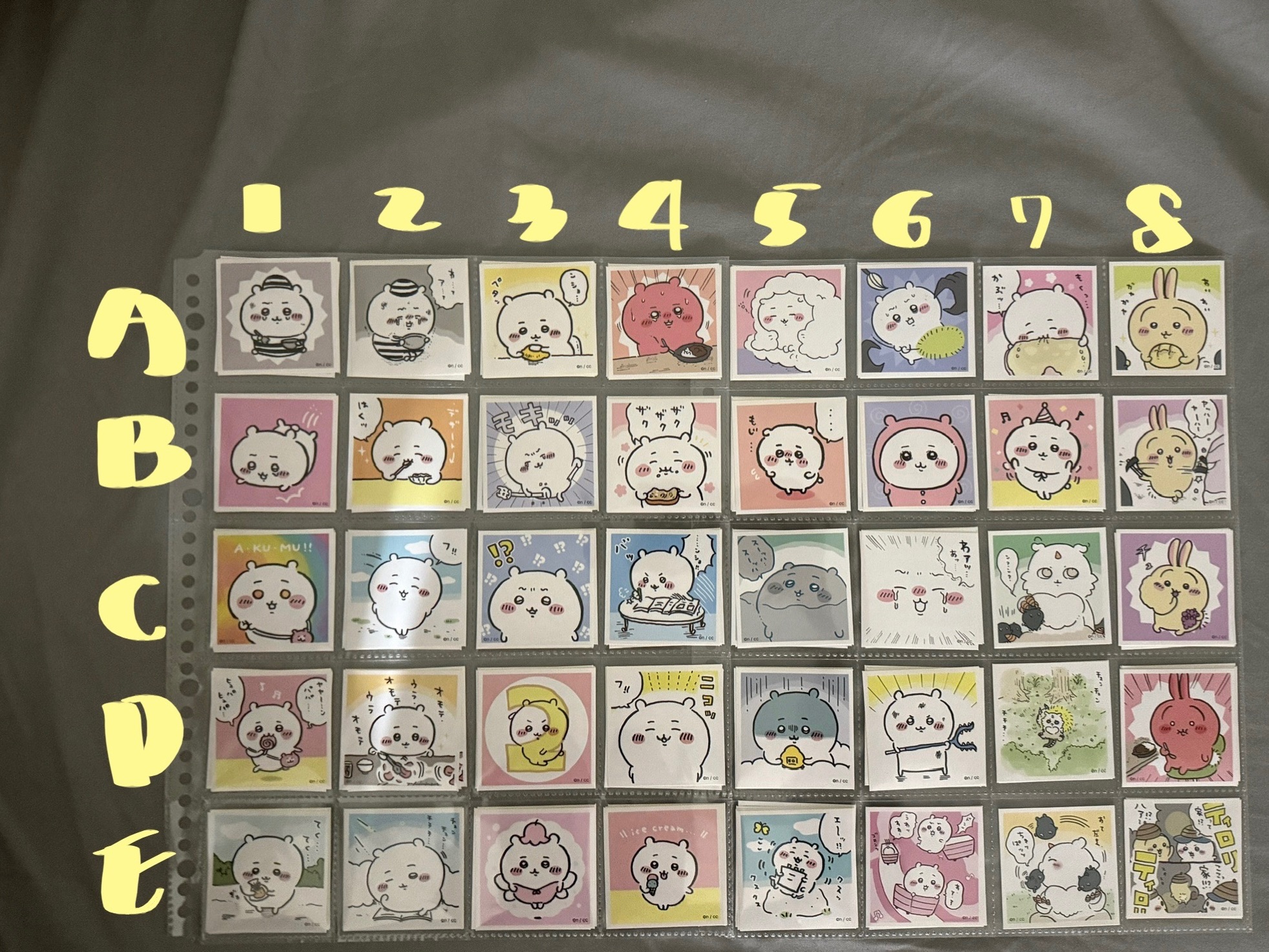 方形貼紙 吉伊、烏薩奇、那孩子