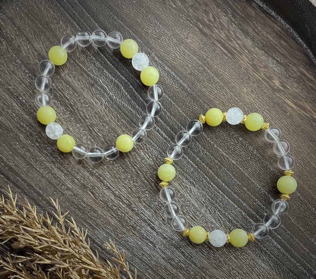 S001素串👍C008設計款👍岫玉尬白水晶