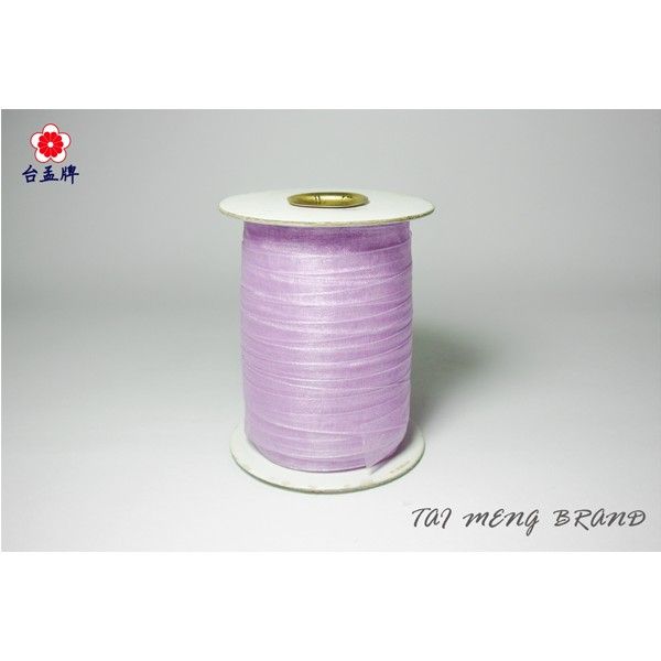 台孟牌 雪紗緞帶 15mm 粉紫 100碼 （包裝帶、材料、禮品禮盒、DIY、服裝、手工藝、佈置、緞帶花、蝴蝶結、婚禮）