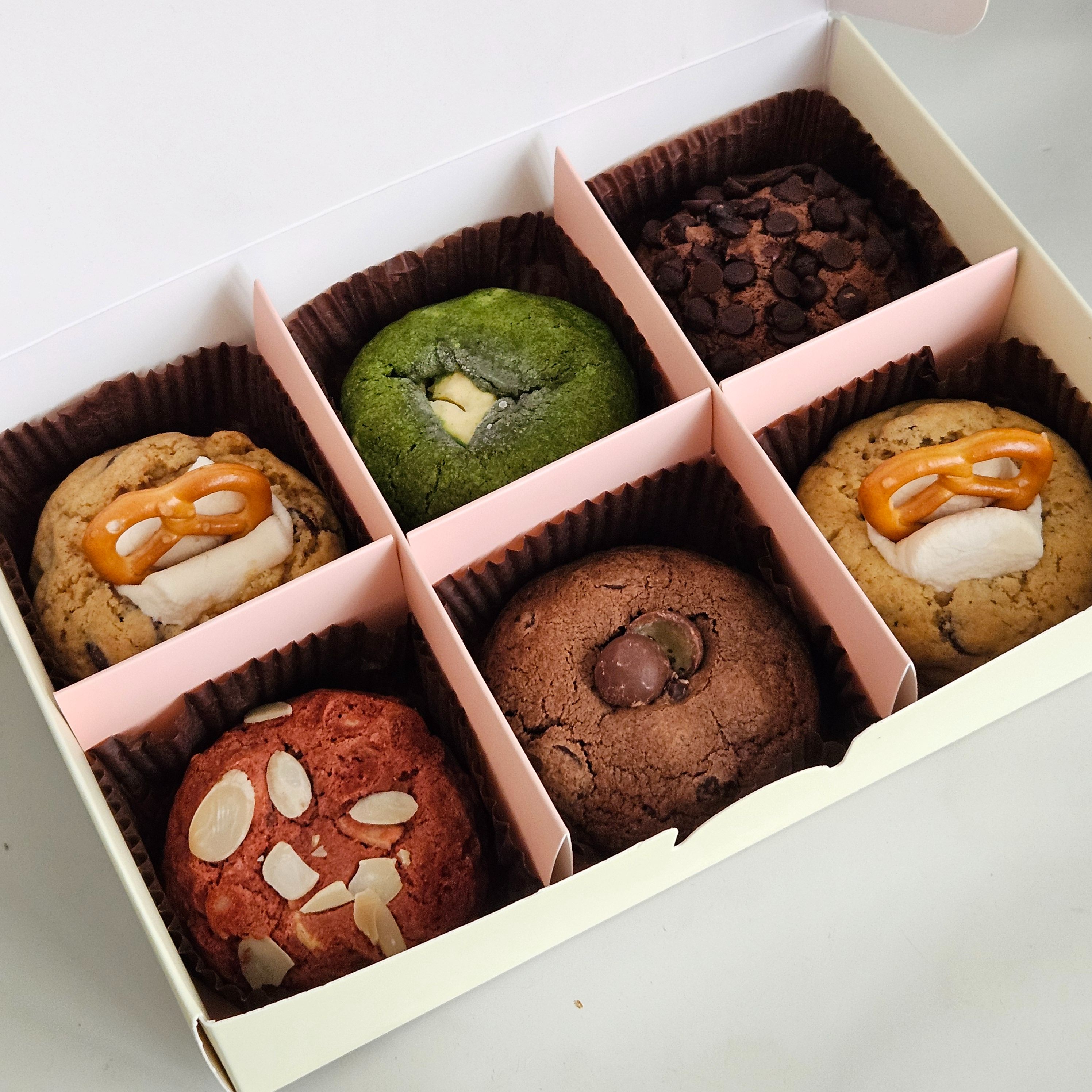 [Hi]韓式軟餅乾 軟餅乾 70%比利時巧克力 六入組🎁此區加贈六入禮盒＆提袋，請務必挑選六個餅乾，口味任選。