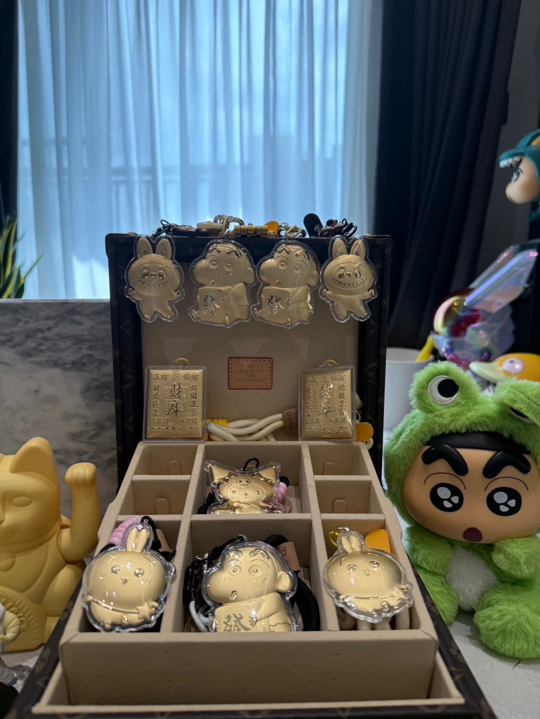 卡通黃金鑰匙圈