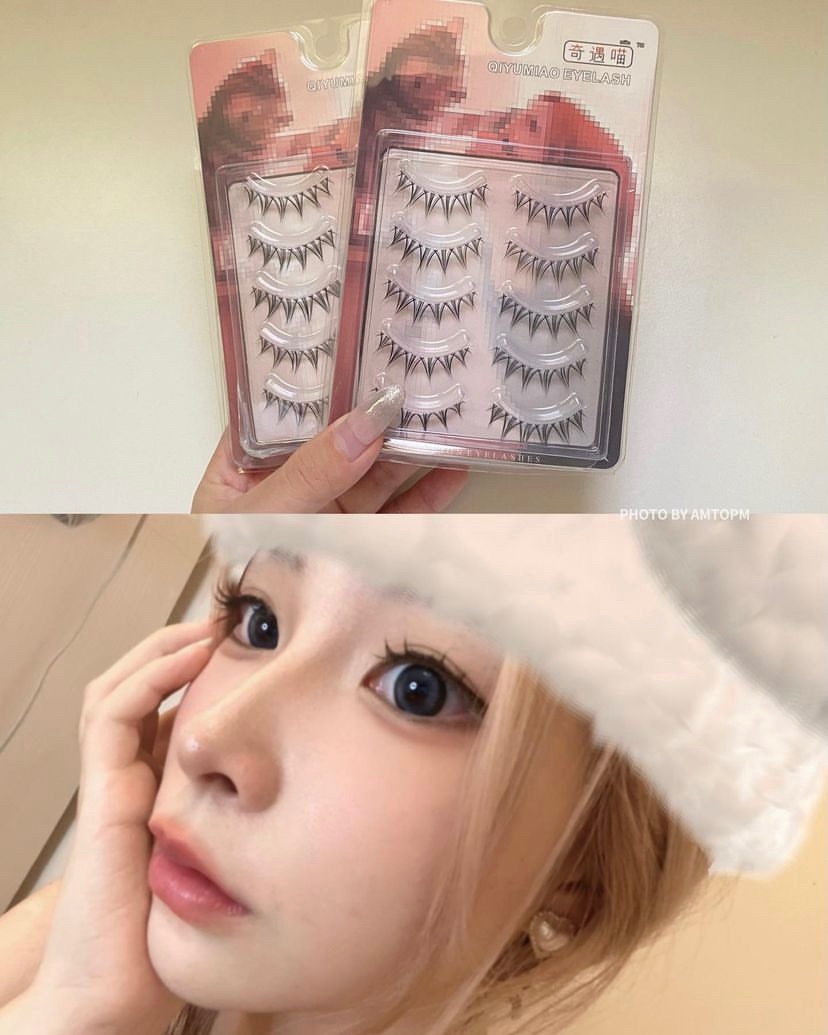 ♡現貨♡闆娘激推！實拍實錄🐱奇遇喵整簇式假睫毛！好上手顯妝上鏡✊🏻