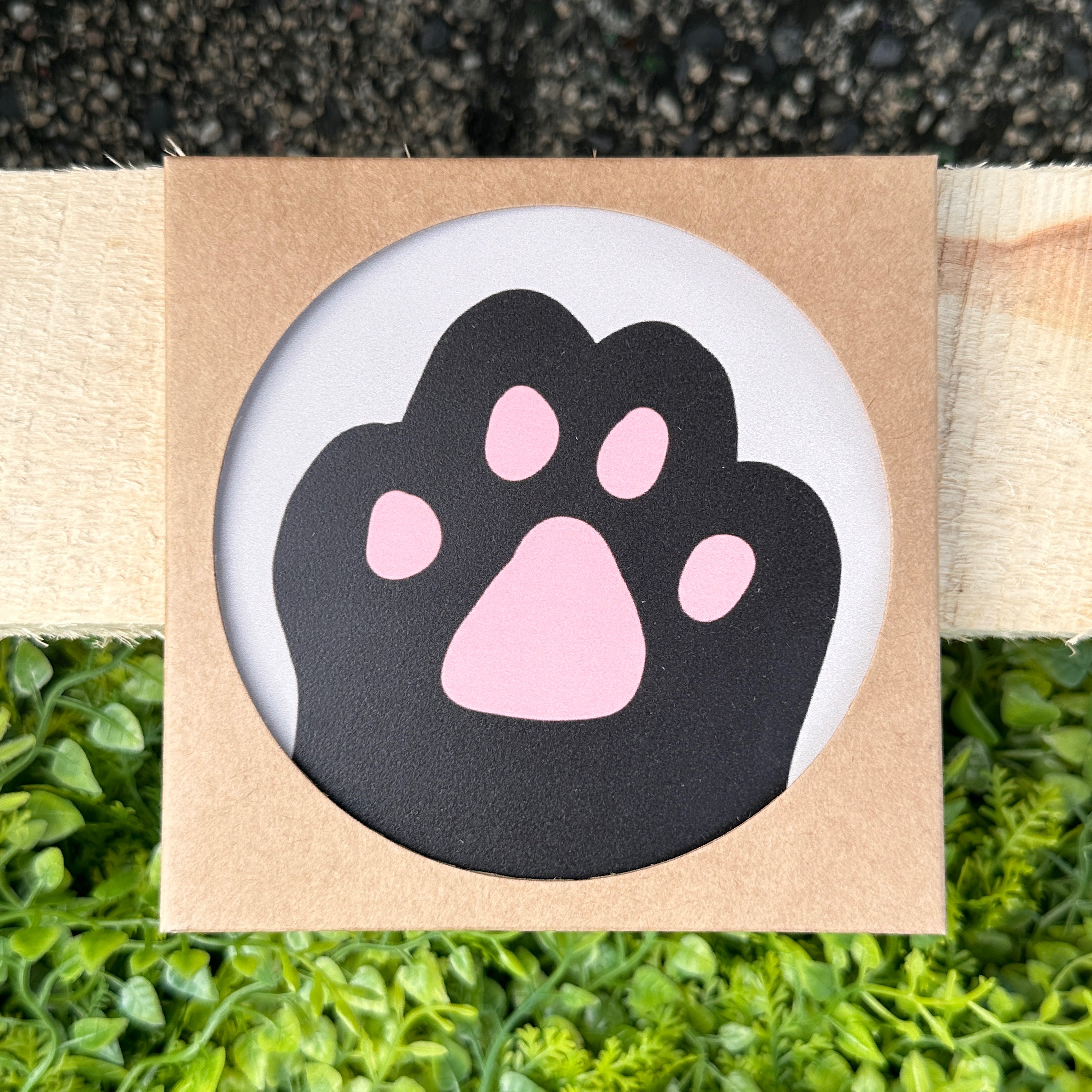 吉莉兄妹-大貓掌杯墊