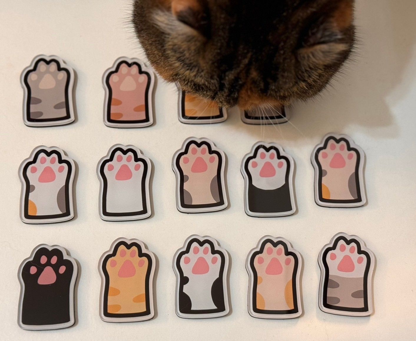 吉莉兄妹-貓掌磁鐵