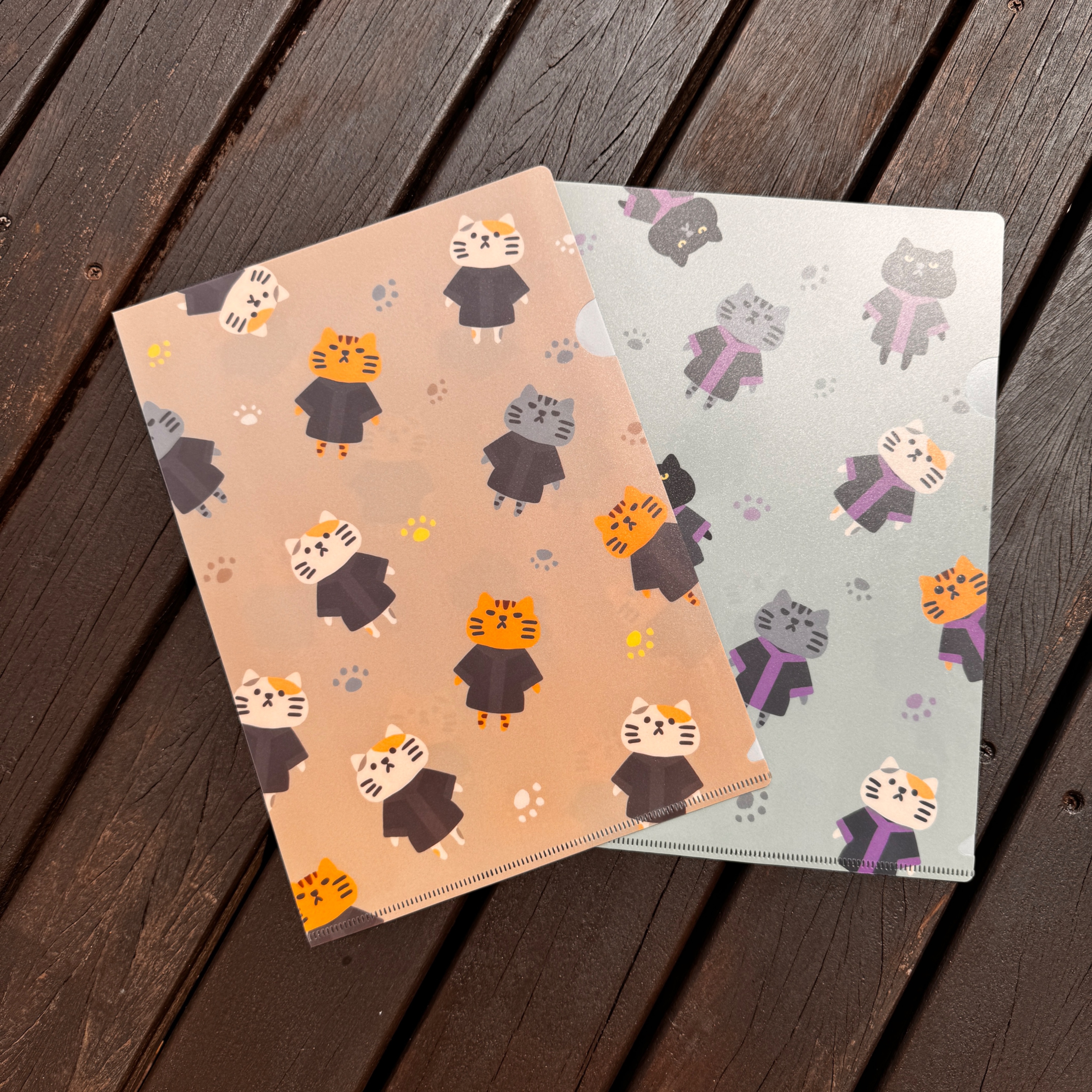 【吉莉兄妹】法律貓霧面L夾（材質加厚）