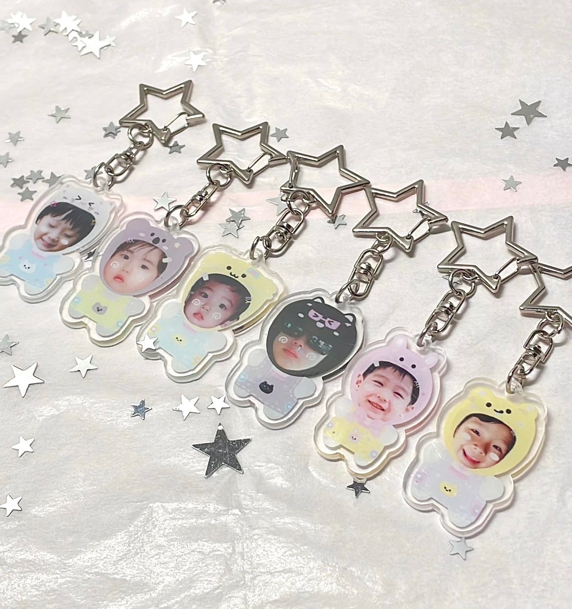 波捏豆寶寶鑰匙圈