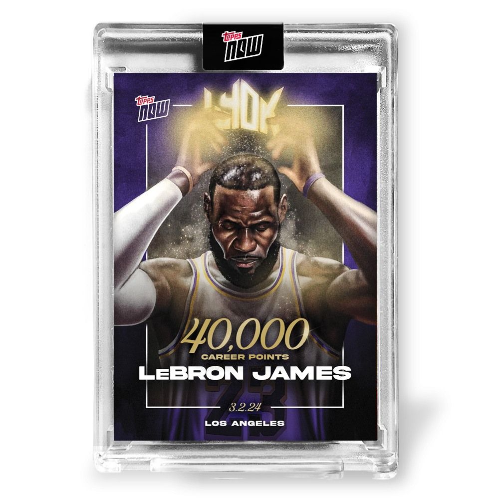 TOPPS 球員卡 LeBron James 致敬生涯四萬分