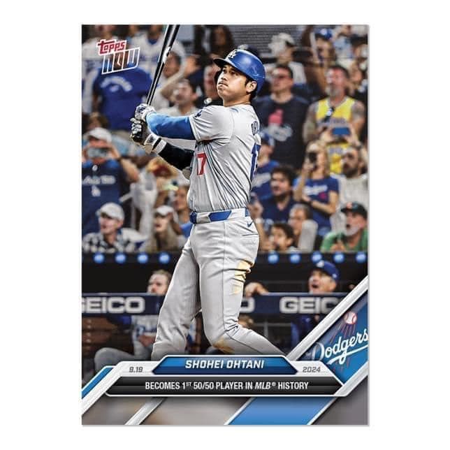 ⚾️.2024 大谷翔平 50/50 紀念球員卡 根本是神！！！