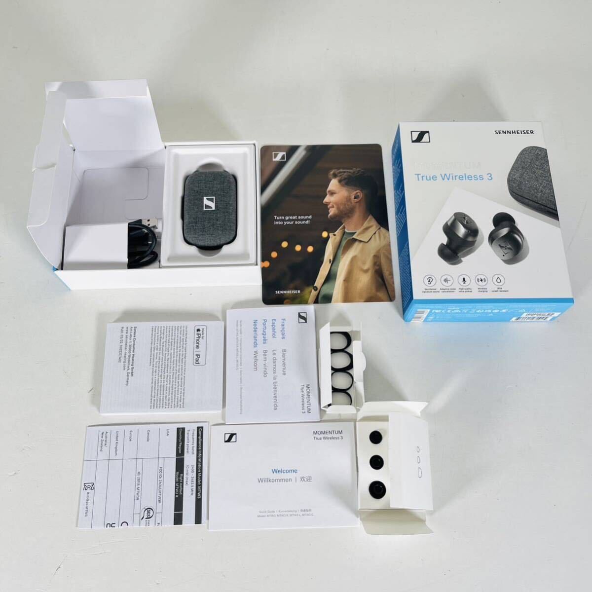 SENNHEISER 森海塞爾MTW 3 真無線藍芽降噪耳機（電池已換新）